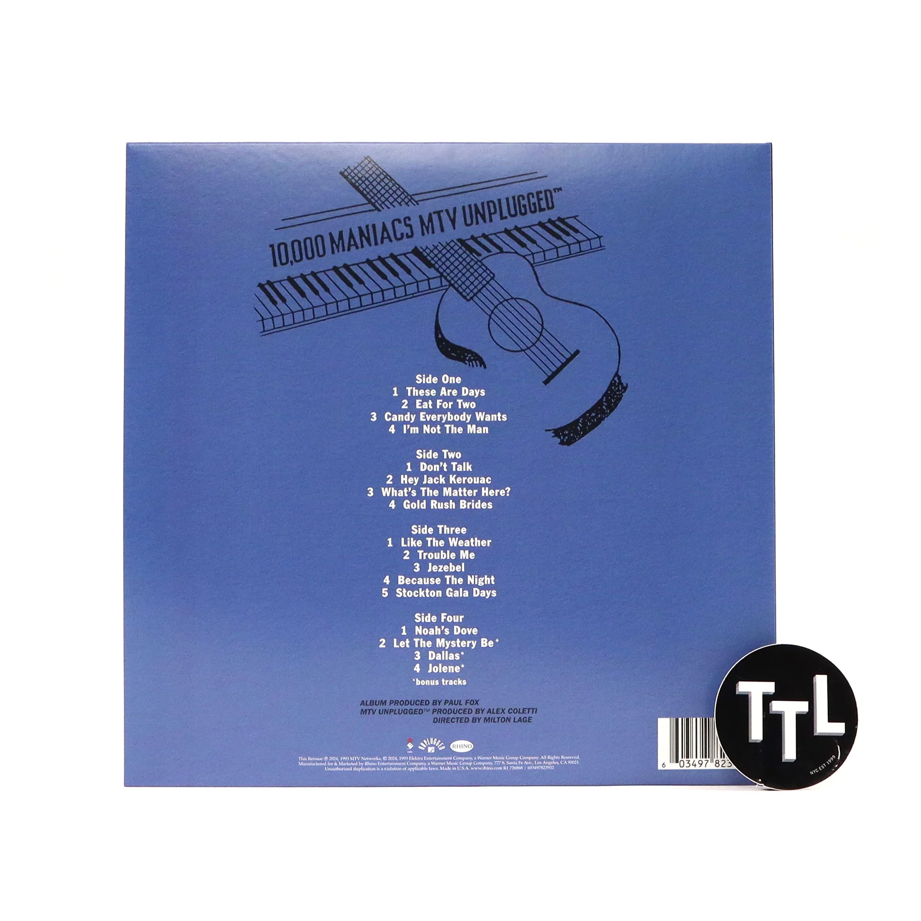 10,000 Maniacs: MTV Unplugged Vinyl 2LP - Image 3
