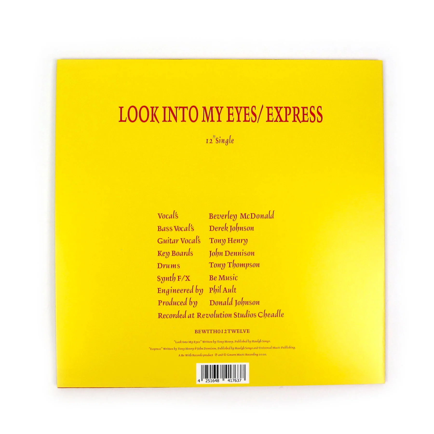52nd Street: Look Into My Eyes / Express Vinyl 12" - Image 2