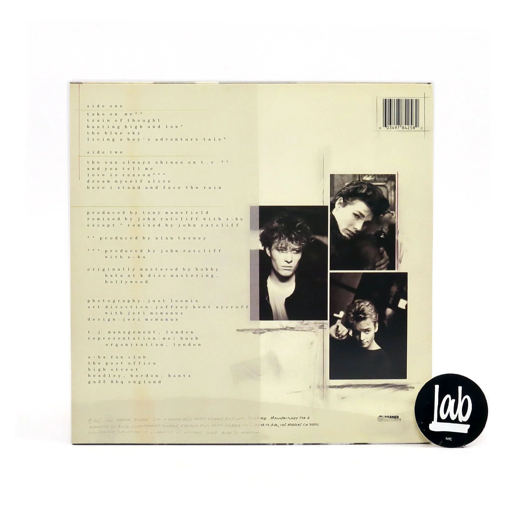 A-Ha: Hunting High And Low (Indie Exclusive Colored Vinyl) Vinyl LP - Image 3