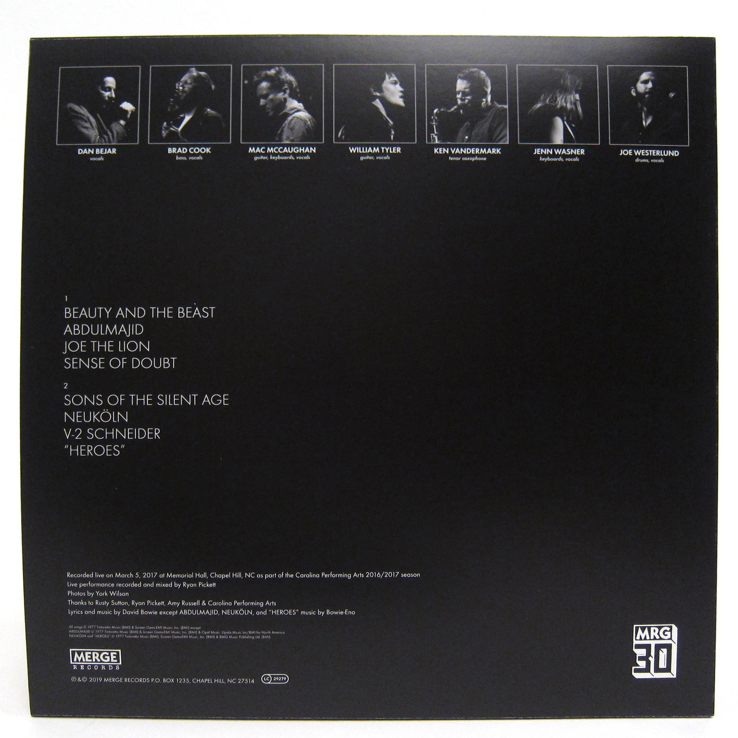 A Merge Group: Plays "Heroes" (David Bowie, Philip Glass, Indie Exclusive) Vinyl LP - Image 2