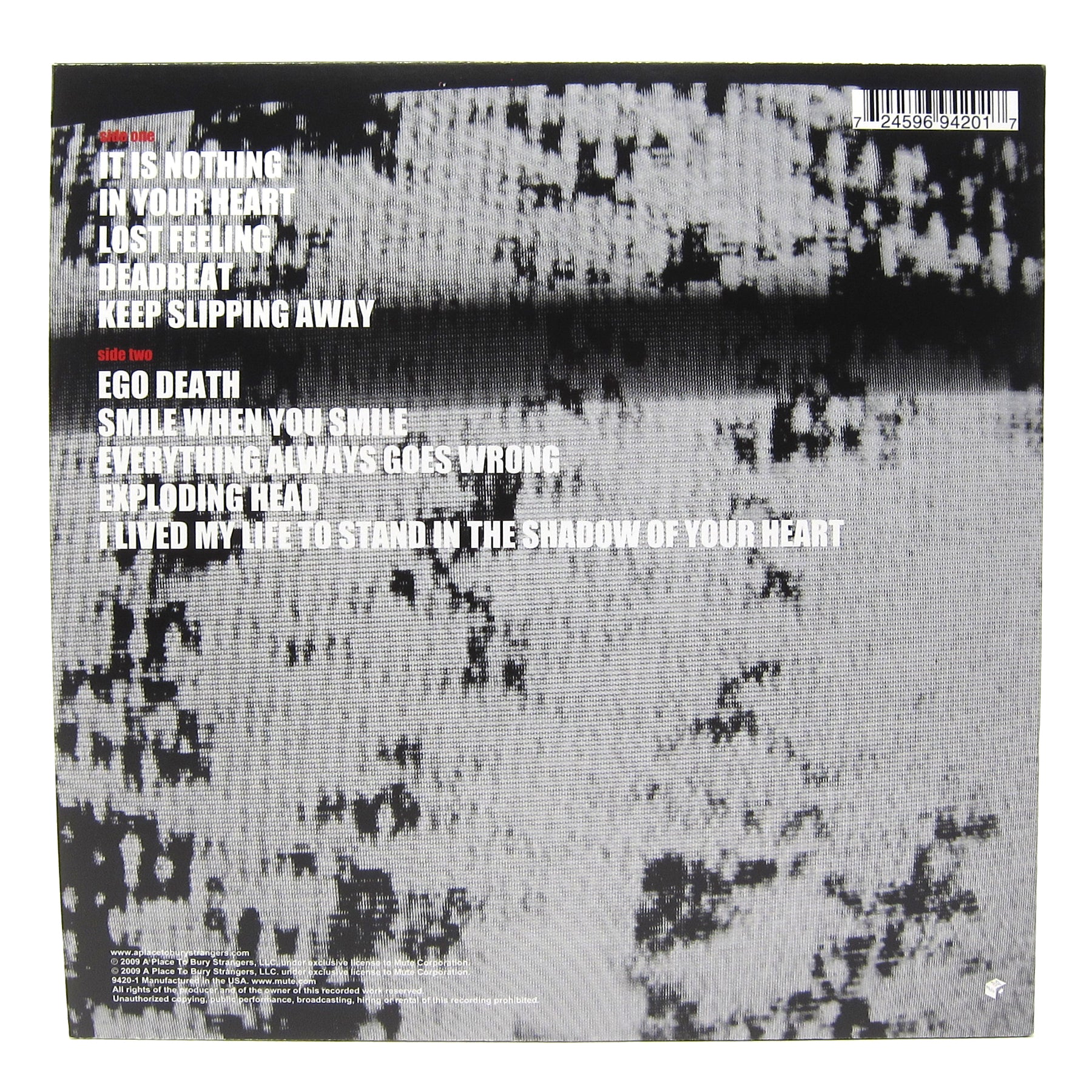 A Place To Bury Strangers: Exploding Head Vinyl LP - Image 3