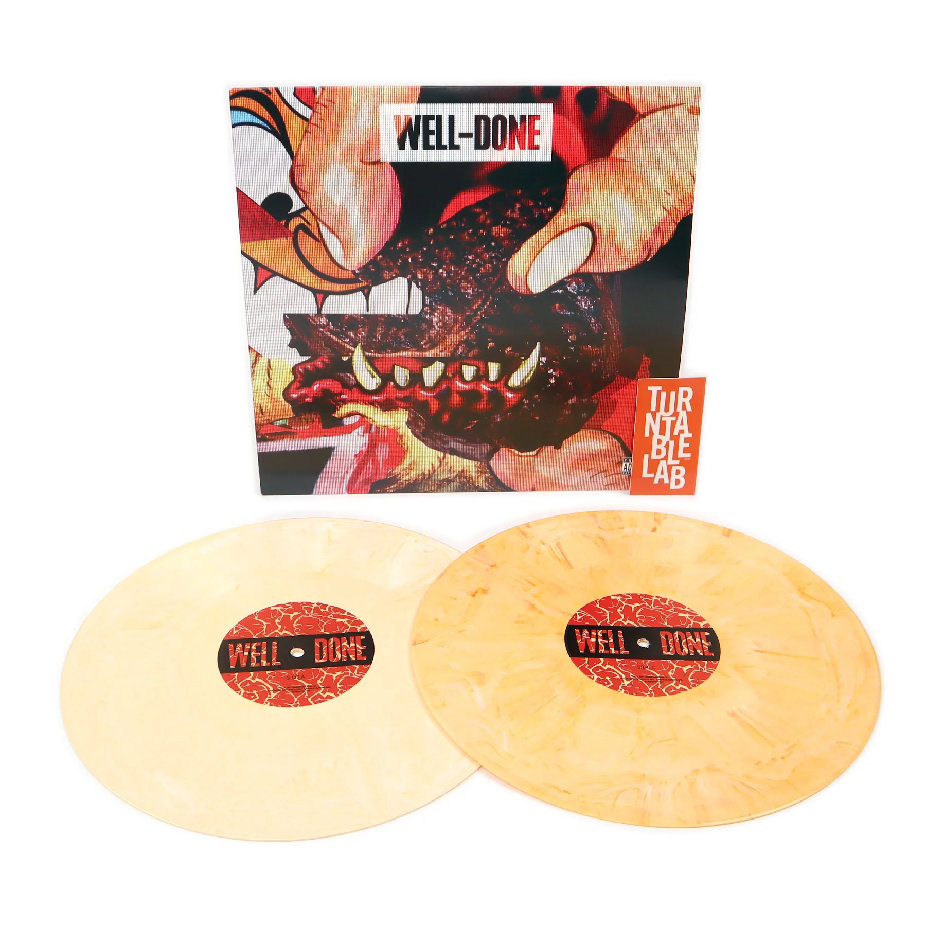 Action Bronson & Statik Selektah: Well Done (Orange & White Colored Vinyl) Vinyl 2LP - Image 2