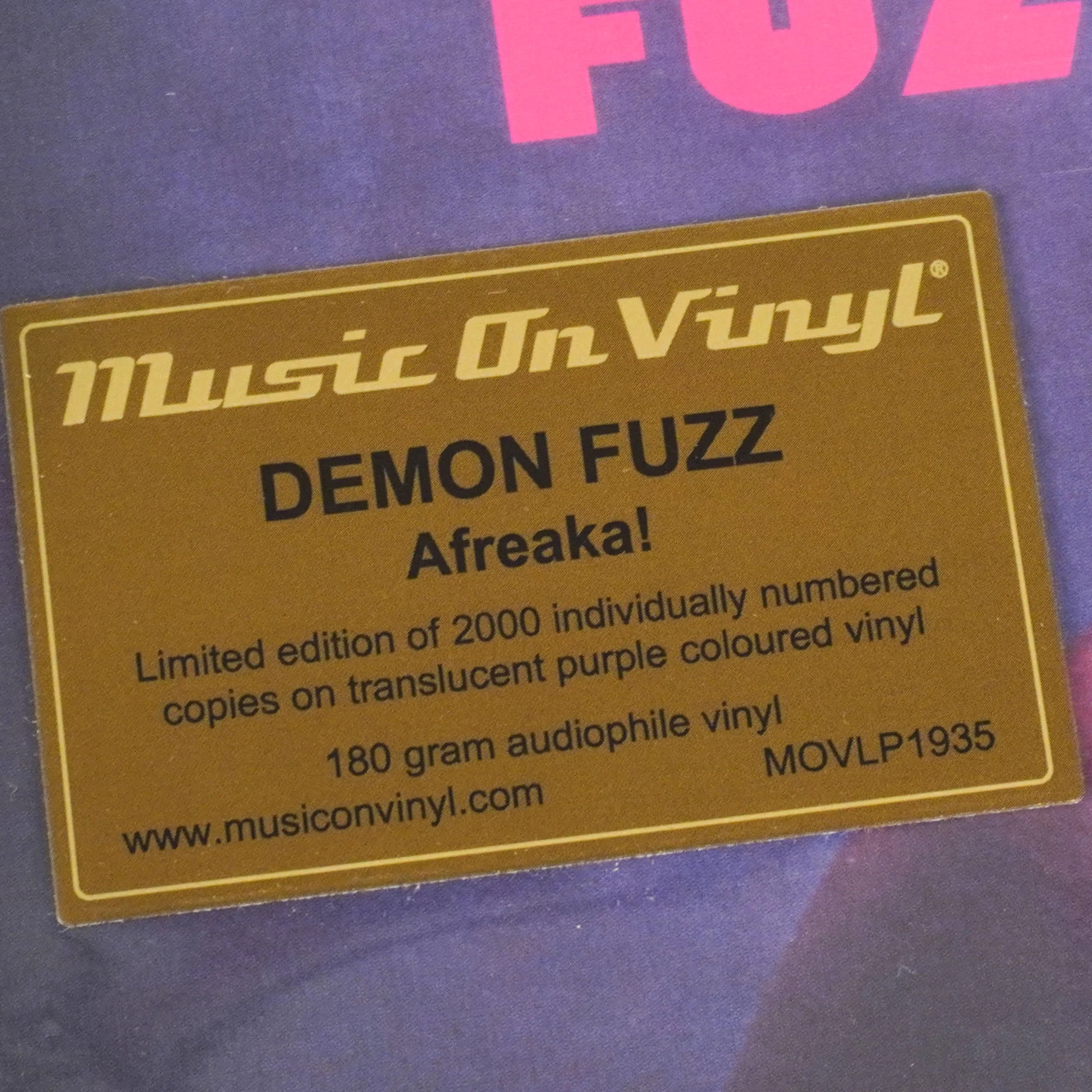 Demon Fuzz: Afreaka! (180g, Purple Colored Vinyl) Vinyl LP - Image 4