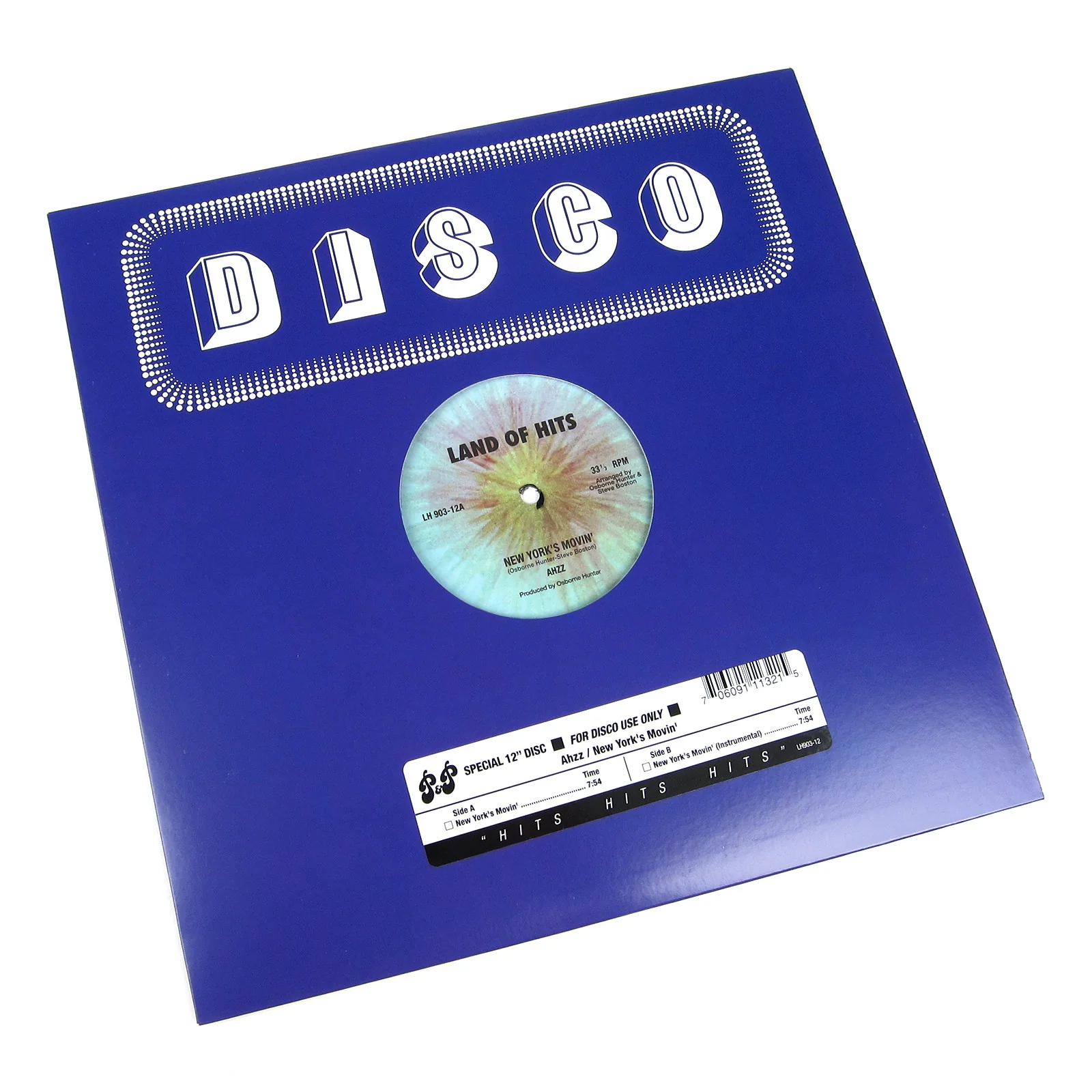 Ahzz: New York's Movin' Vinyl 12"