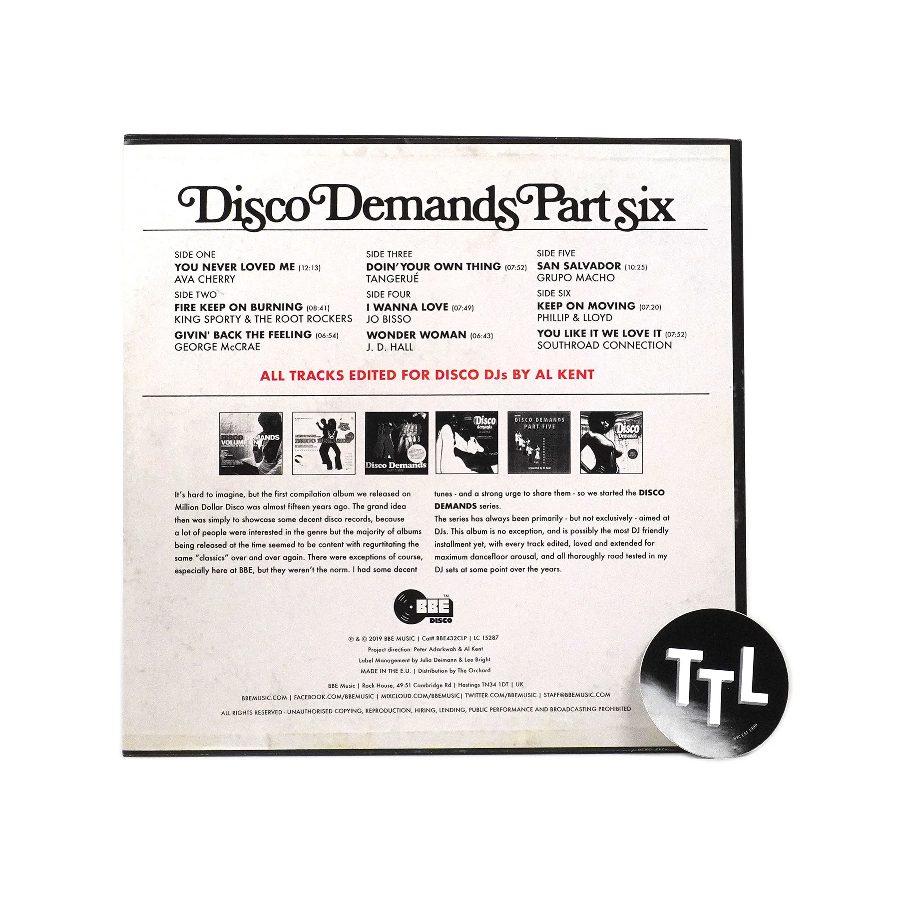 Al Kent: Disco Demands Part 6 Vinyl 3LP - Image 3