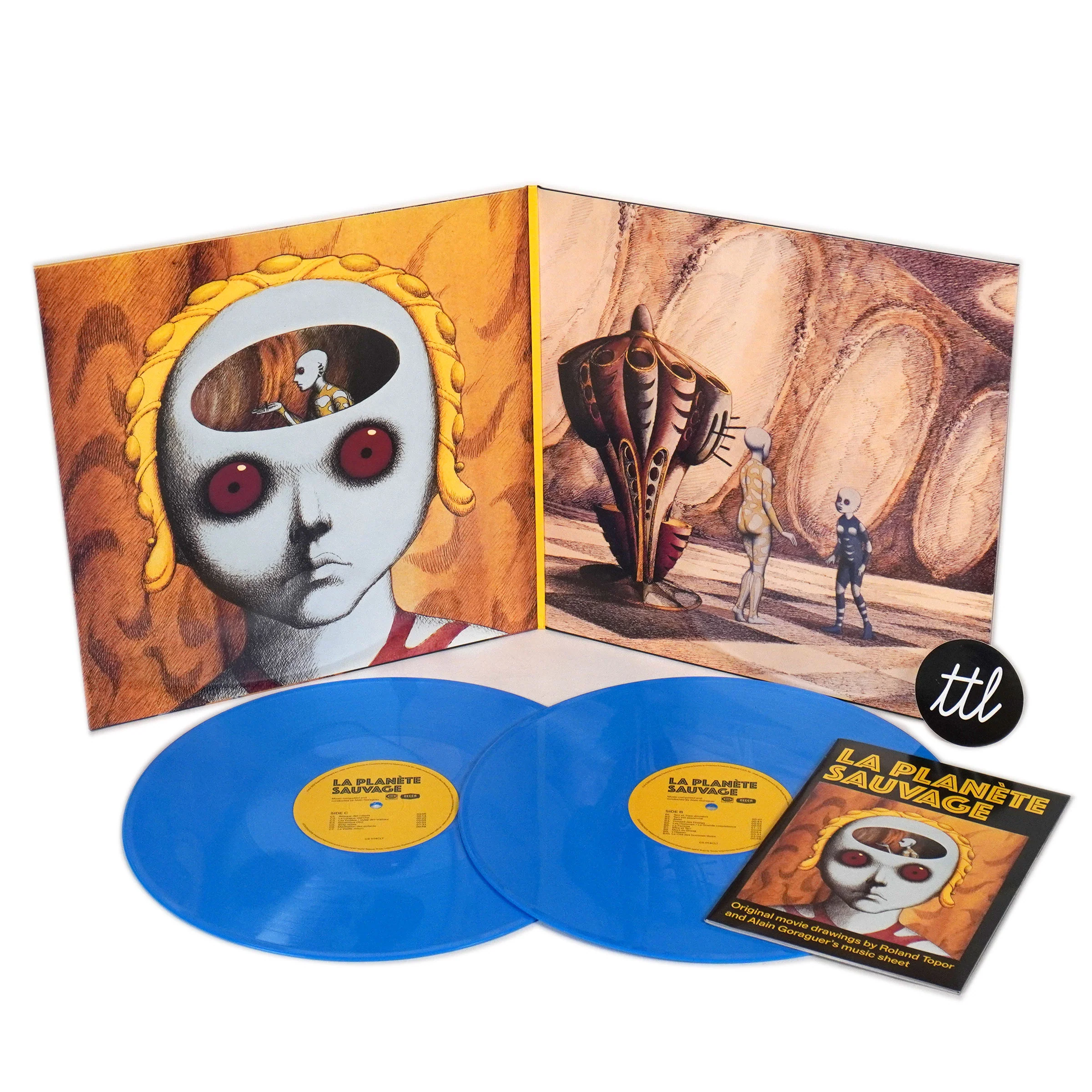 Alain Goraguer: La Planete Sauvage OST (Blue Colored Vinyl) Vinyl 2LP - Image 3