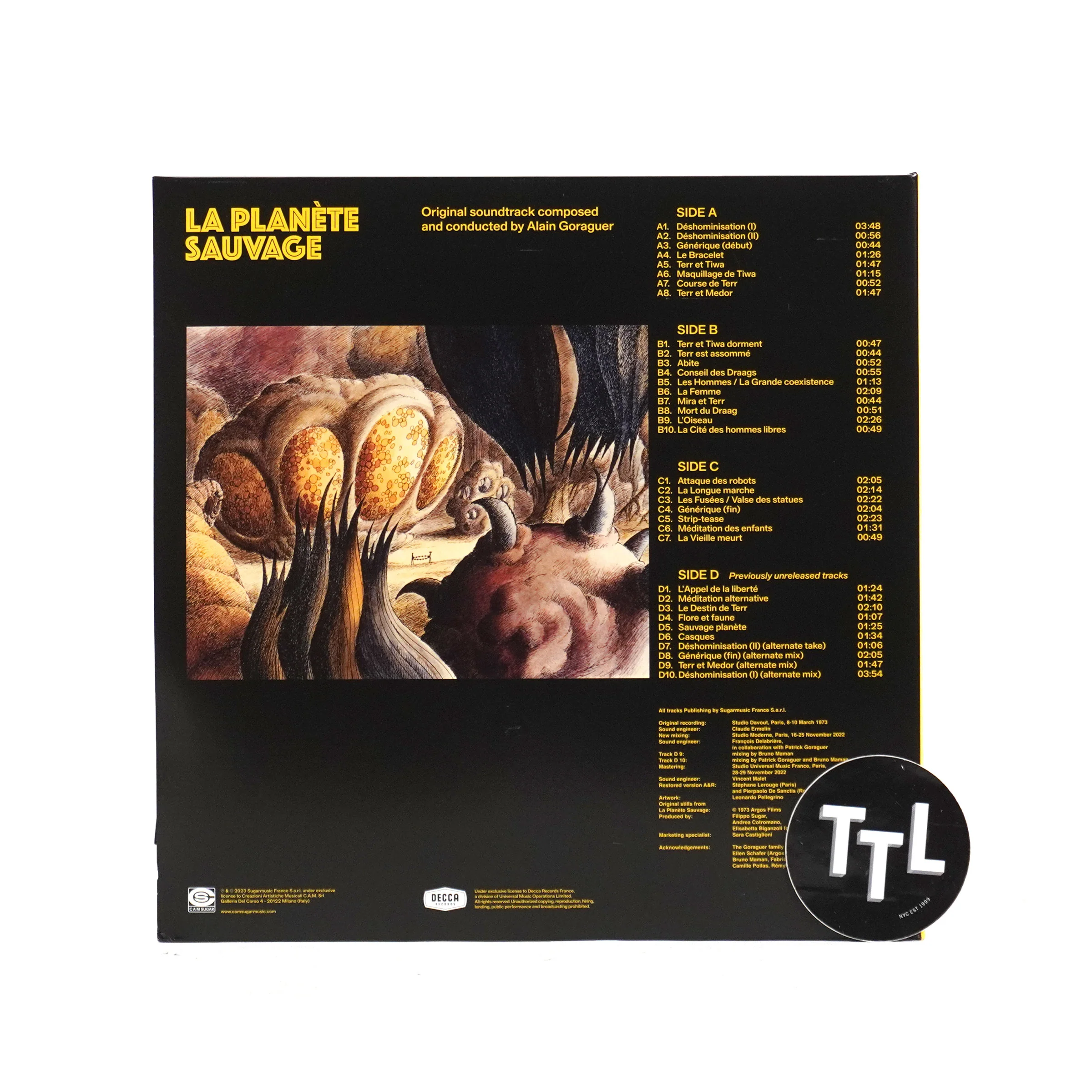 Alain Goraguer: La Planete Sauvage OST (Blue Colored Vinyl) Vinyl 2LP - Image 4