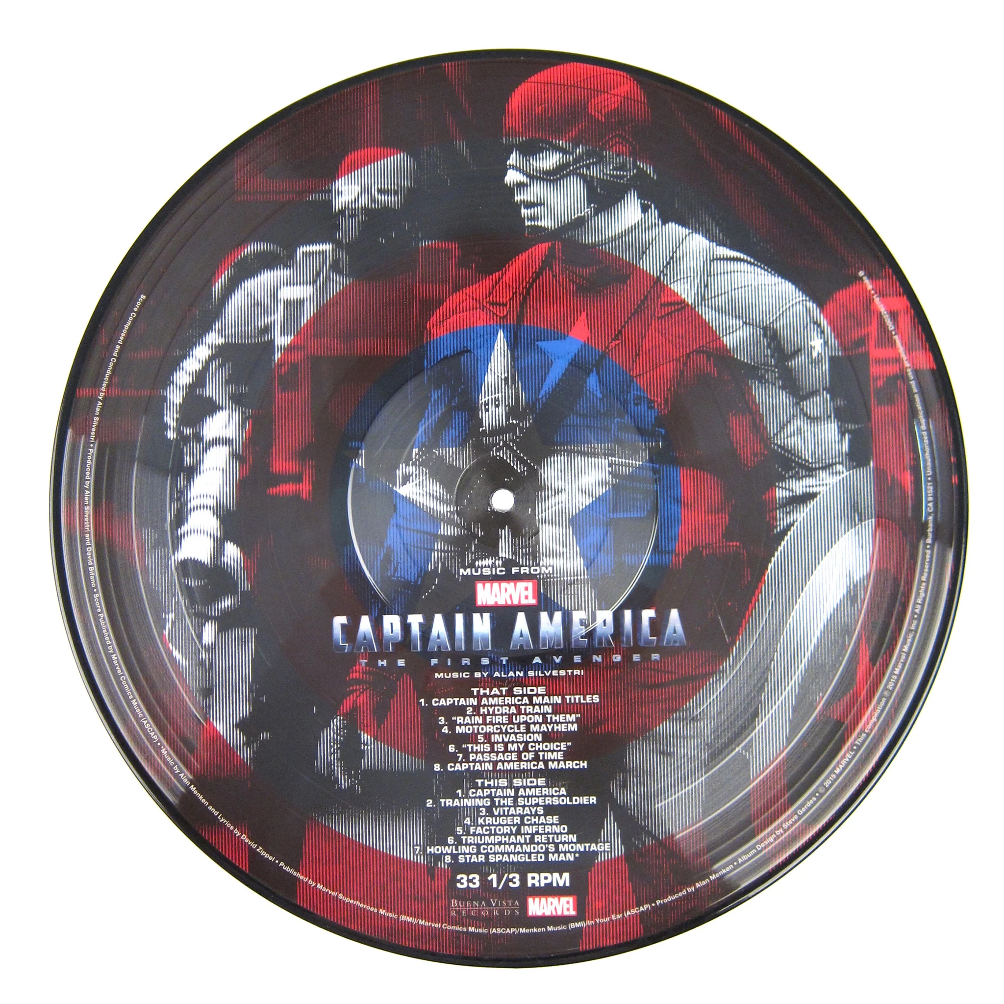 Alan Silvestri: Captain America The First Avenger Soundtrack (Pic Disc) Vinyl LP - Image 3