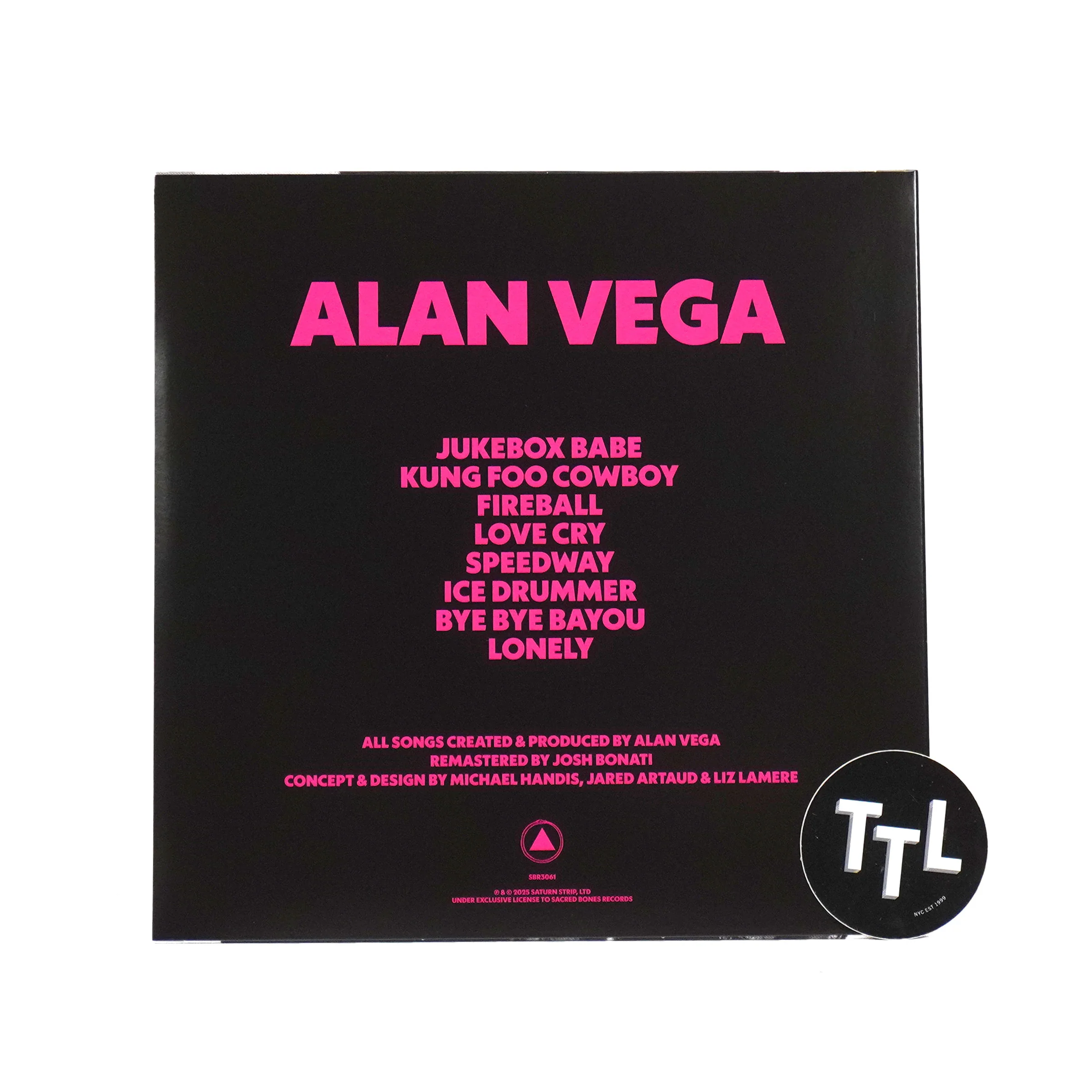 Alan Vega: Alan Vega (Colored Vinyl) Vinyl LP - Image 3