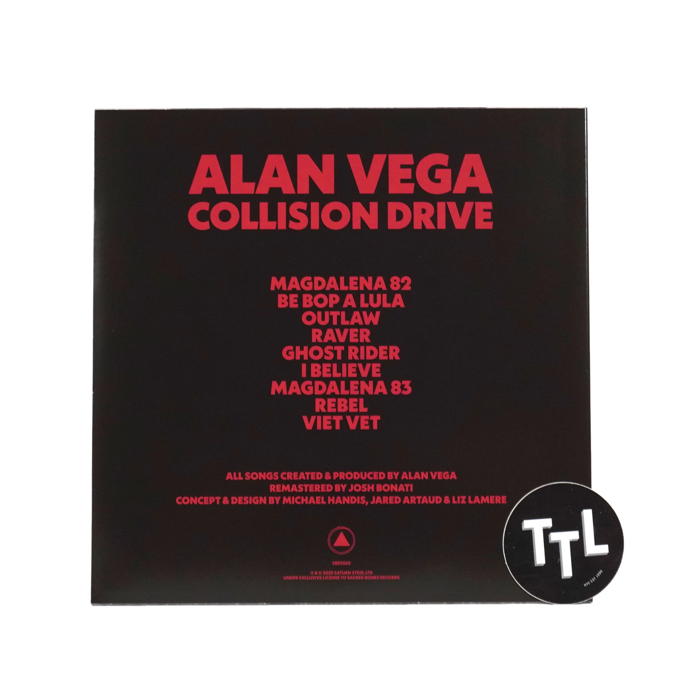 Alan Vega: Collision Drive (Colored Vinyl) Vinyl LP - Image 3