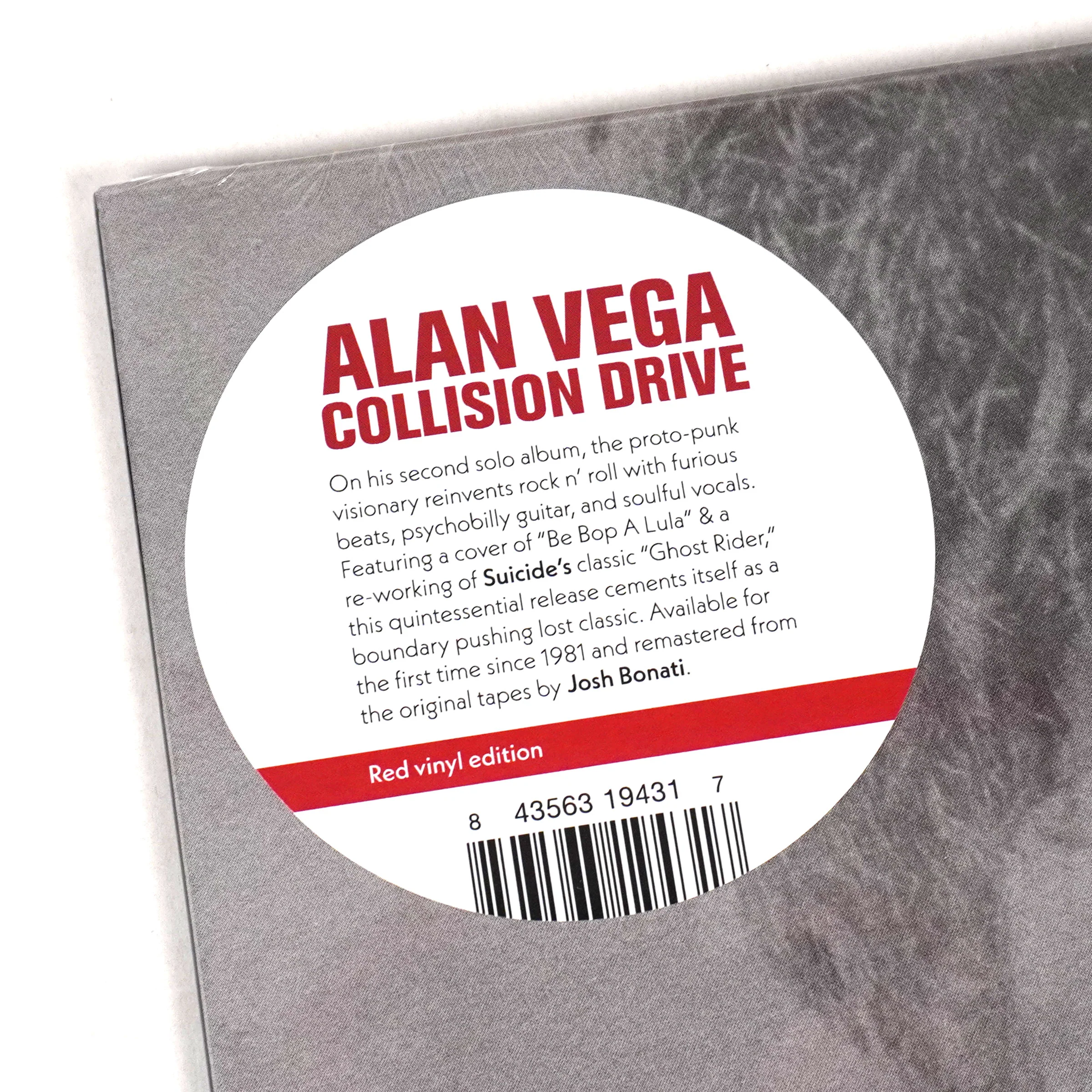Alan Vega: Collision Drive (Colored Vinyl) Vinyl LP - Image 4