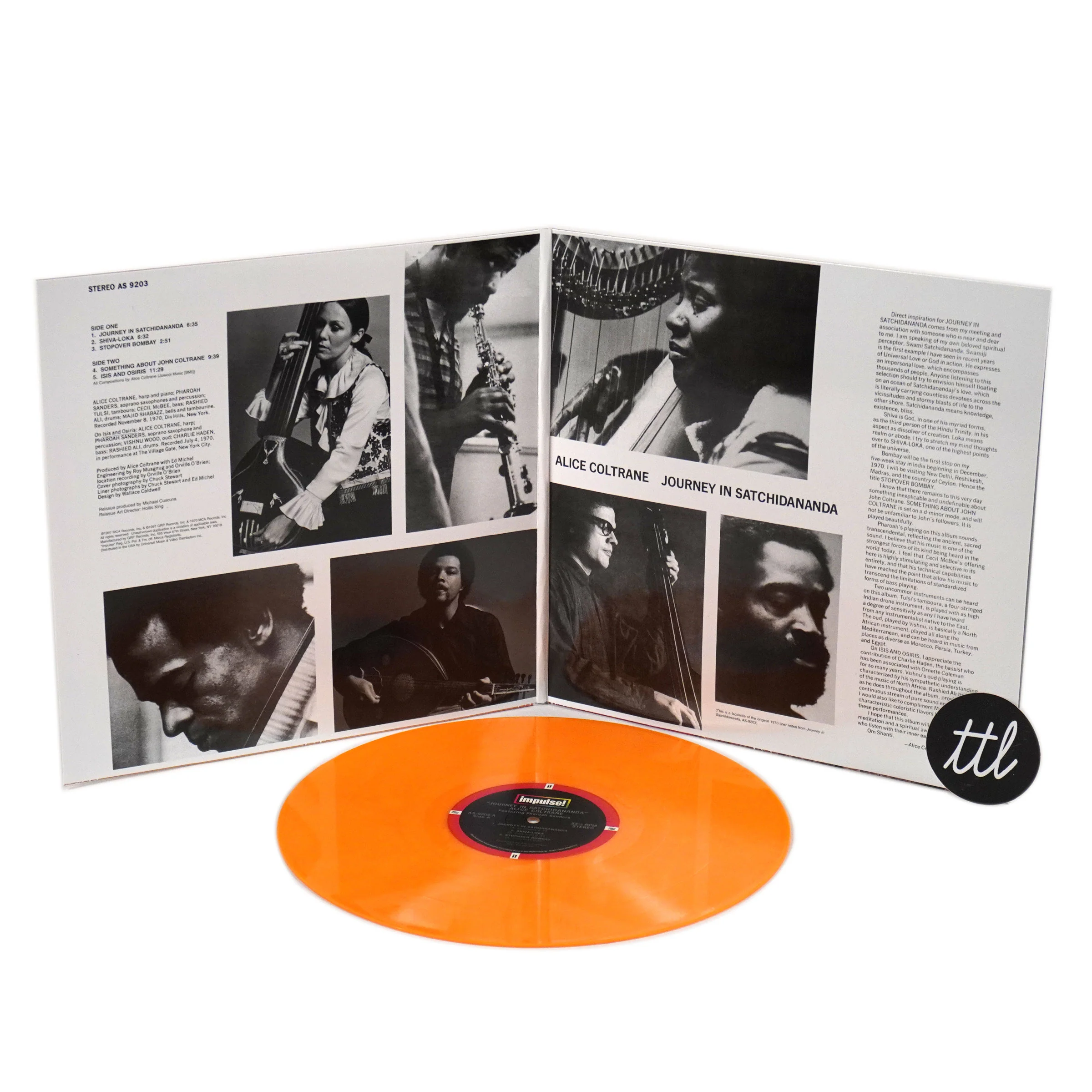 Alice Coltrane: Journey In Satchidananda (Orange Colored Vinyl) Vinyl LP - Image 2