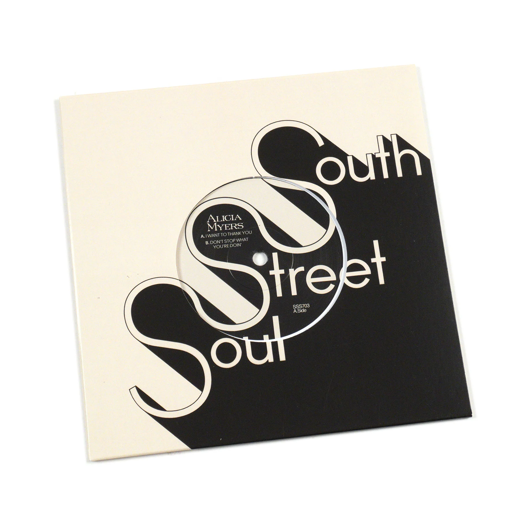 Alicia Myers: I Want to Thank You / Don't Stop What You're Doin' Vinyl 7" - Image 2