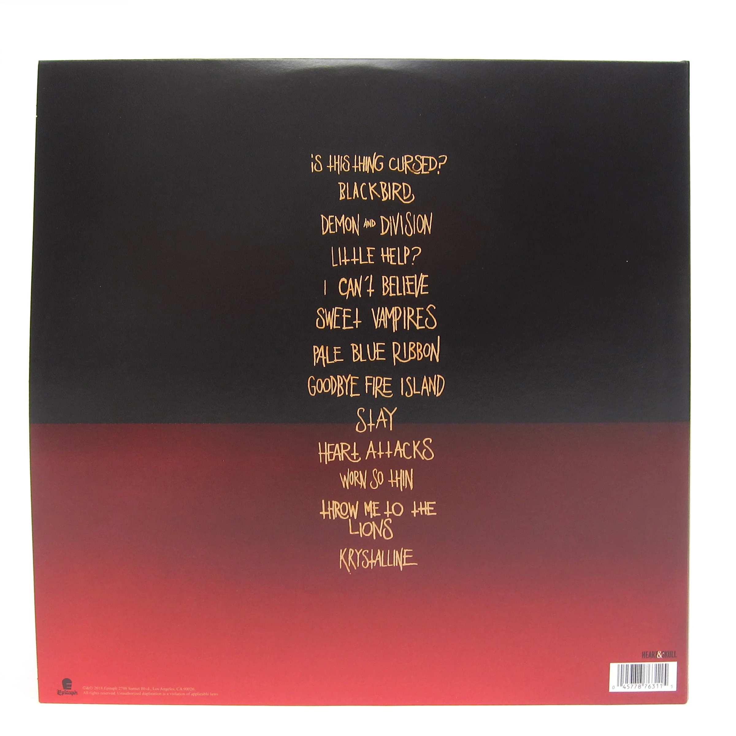 Alkaline Trio: Is This Thing Cursed? (Indie Exclusive Colored Vinyl) Vinyl LP - Image 3
