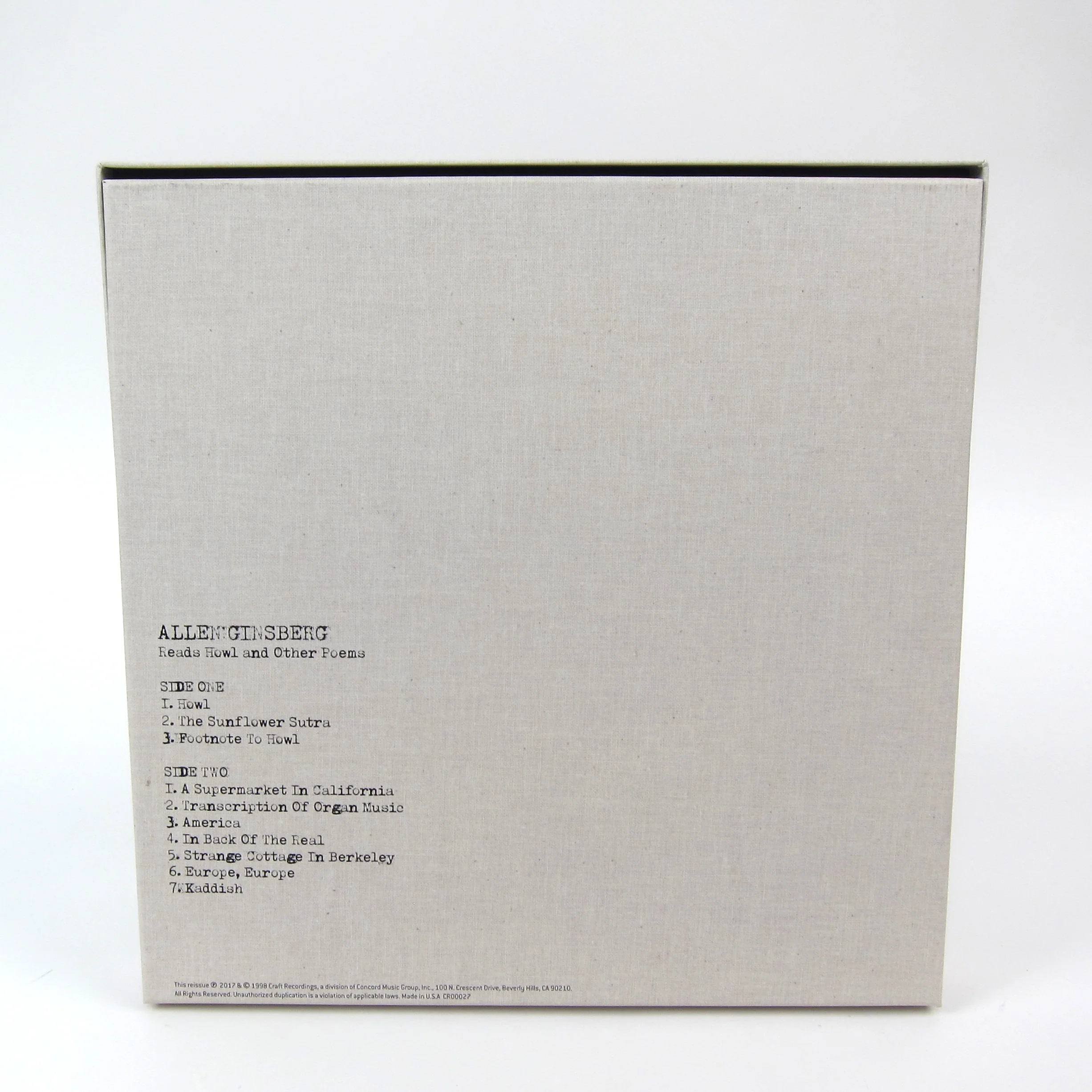 Allen Ginsberg: Howl (180g, Colored Vinyl) Vinyl LP Boxset - Image 3