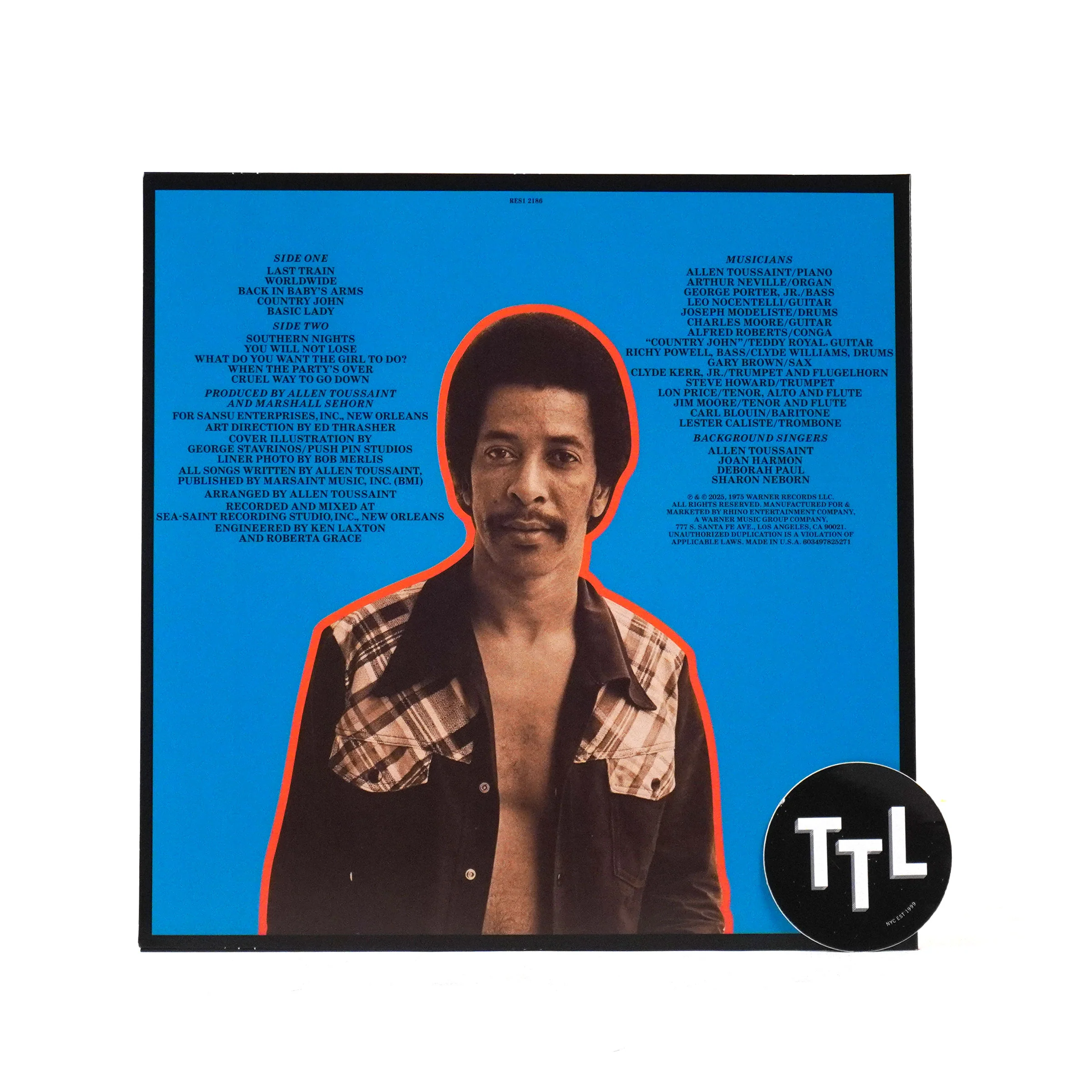 Allen Toussaint: Southern Nights (Rhino Reserve 180g) Vinyl LP - Image 2
