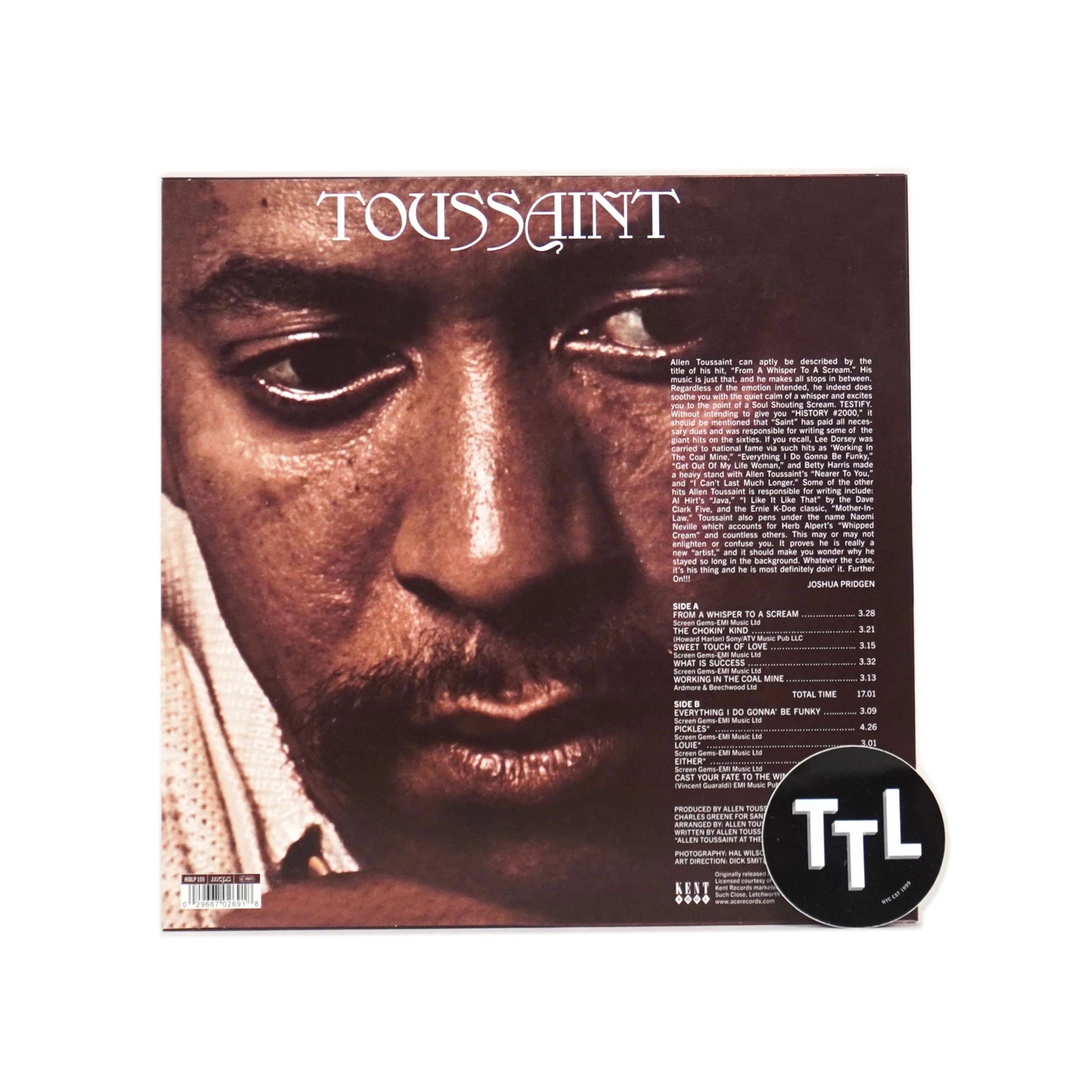 Allen Toussaint: Toussaint Vinyl LP - Image 2