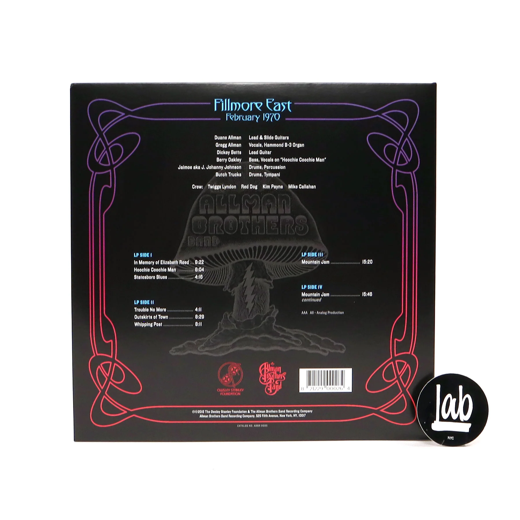 Allman Brothers Band: Bear's Sonic Journals - Fillmore East February 1970 (Colored Vinyl) Vinyl 2LP - Image 3