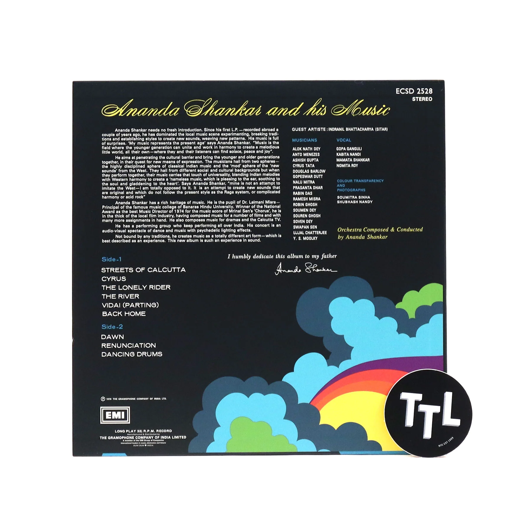 Ananda Shankar: Ananda Shankar & His Music Vinyl LP - Image 2