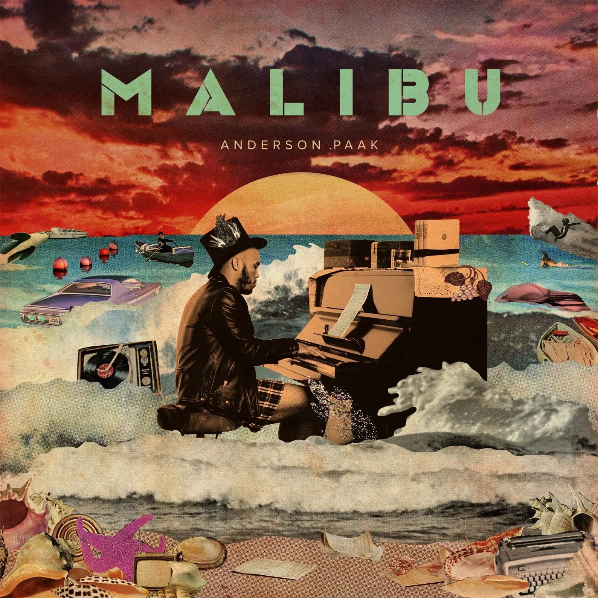 Anderson .Paak: Malibu - 10th Anniversary Edition (Water & Sand Filled Colored Vinyl) Vinyl 2LP - Image 4