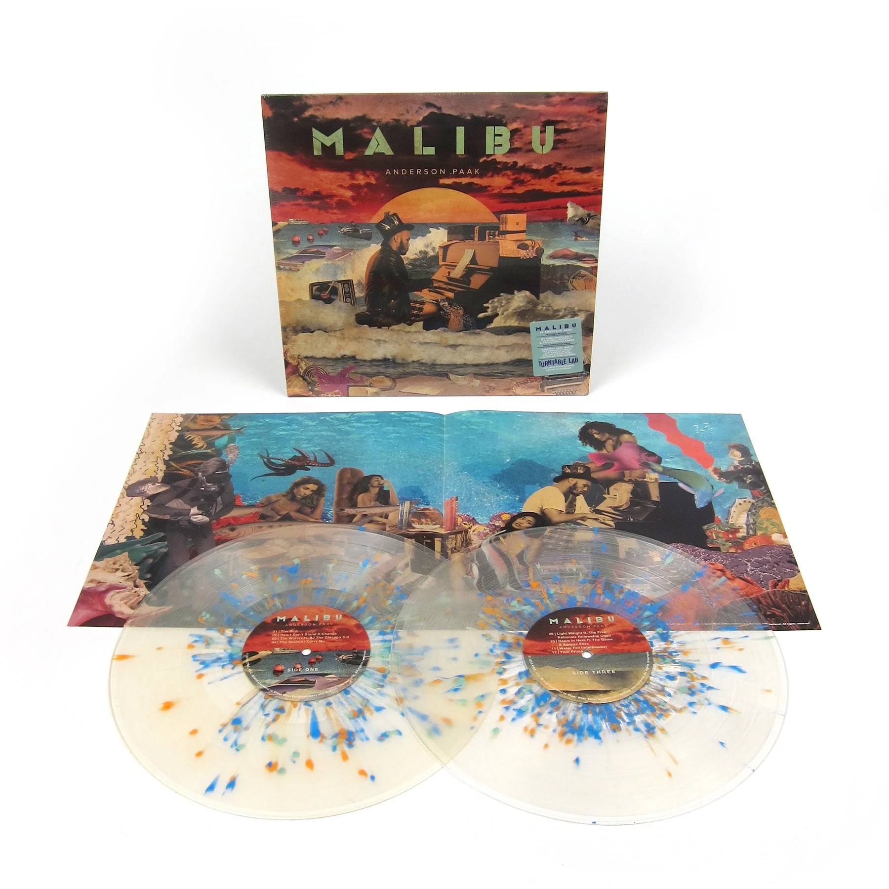 Anderson .Paak: Malibu (Clear Splatter Colored Vinyl) Vinyl 2LP - Turntable Lab Exclusive - Image 4