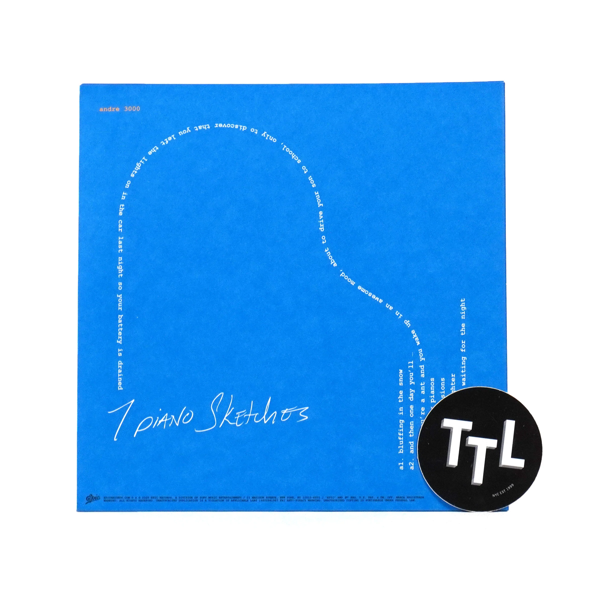 Andre 3000: 7 Piano Sketches Vinyl 10" - Image 3