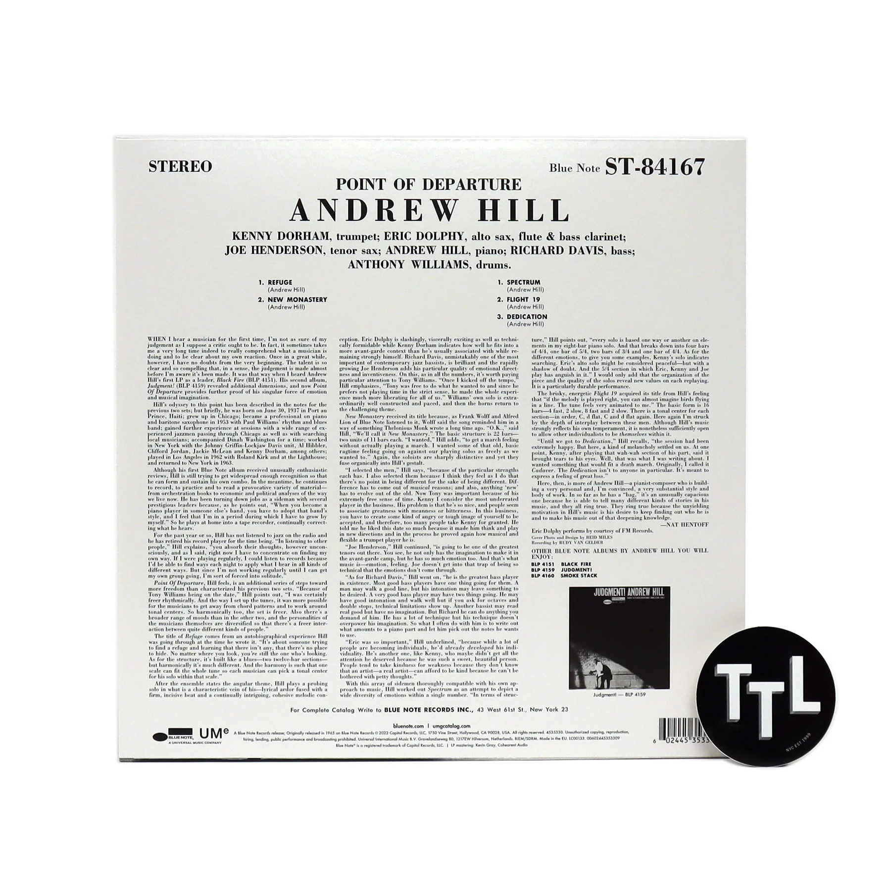 Andrew Hill: Point Of Departure (180g) Vinyl LP - Image 2