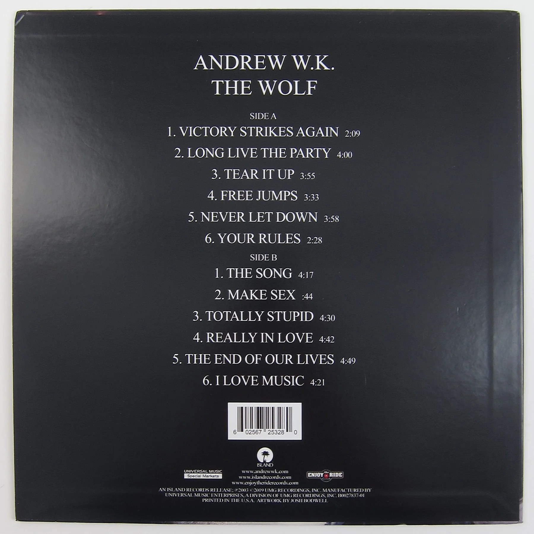Andrew W.K.: The Wolf (Colored Vinyl) Vinyl LP - Image 3