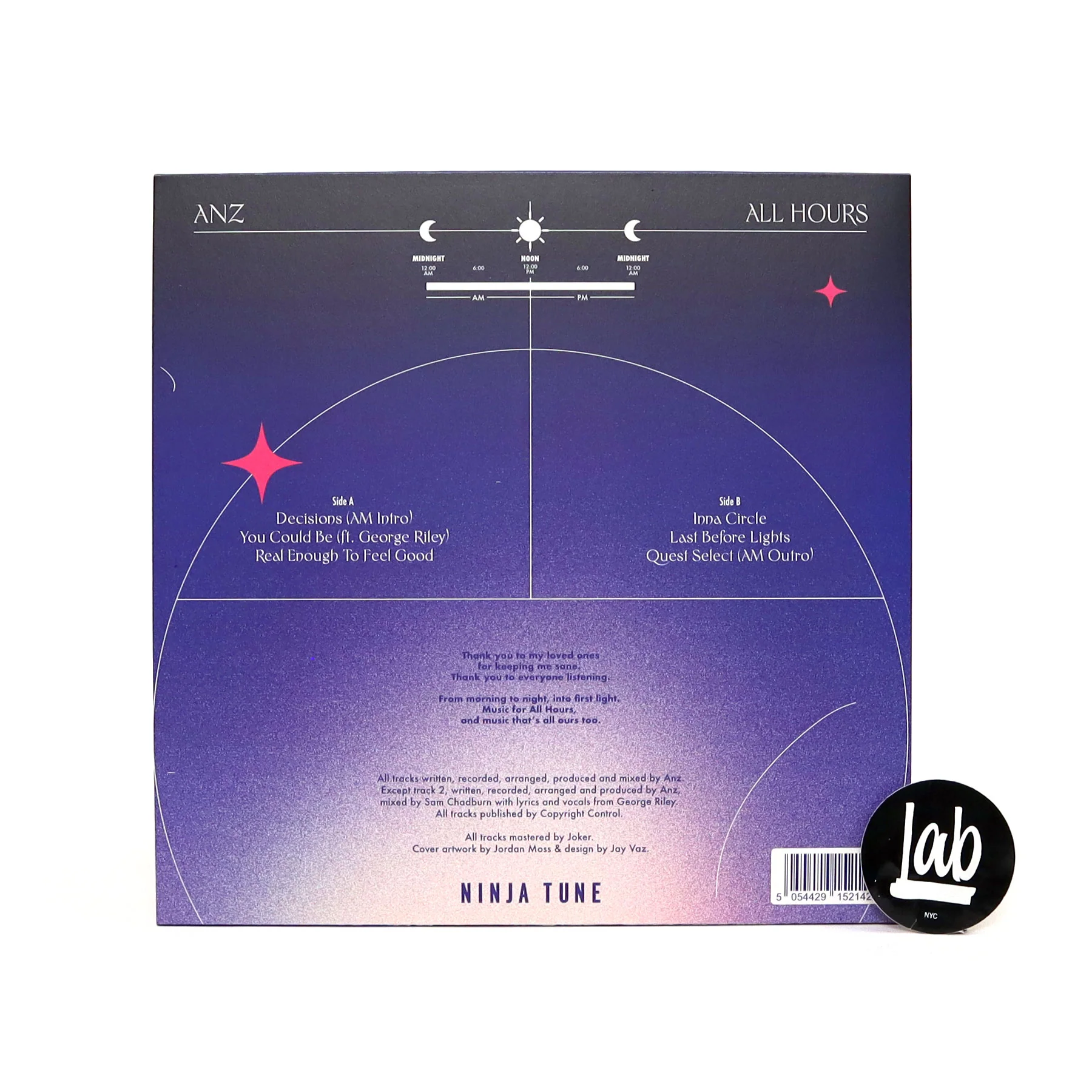Anz: All Hours Vinyl 12" - Image 3