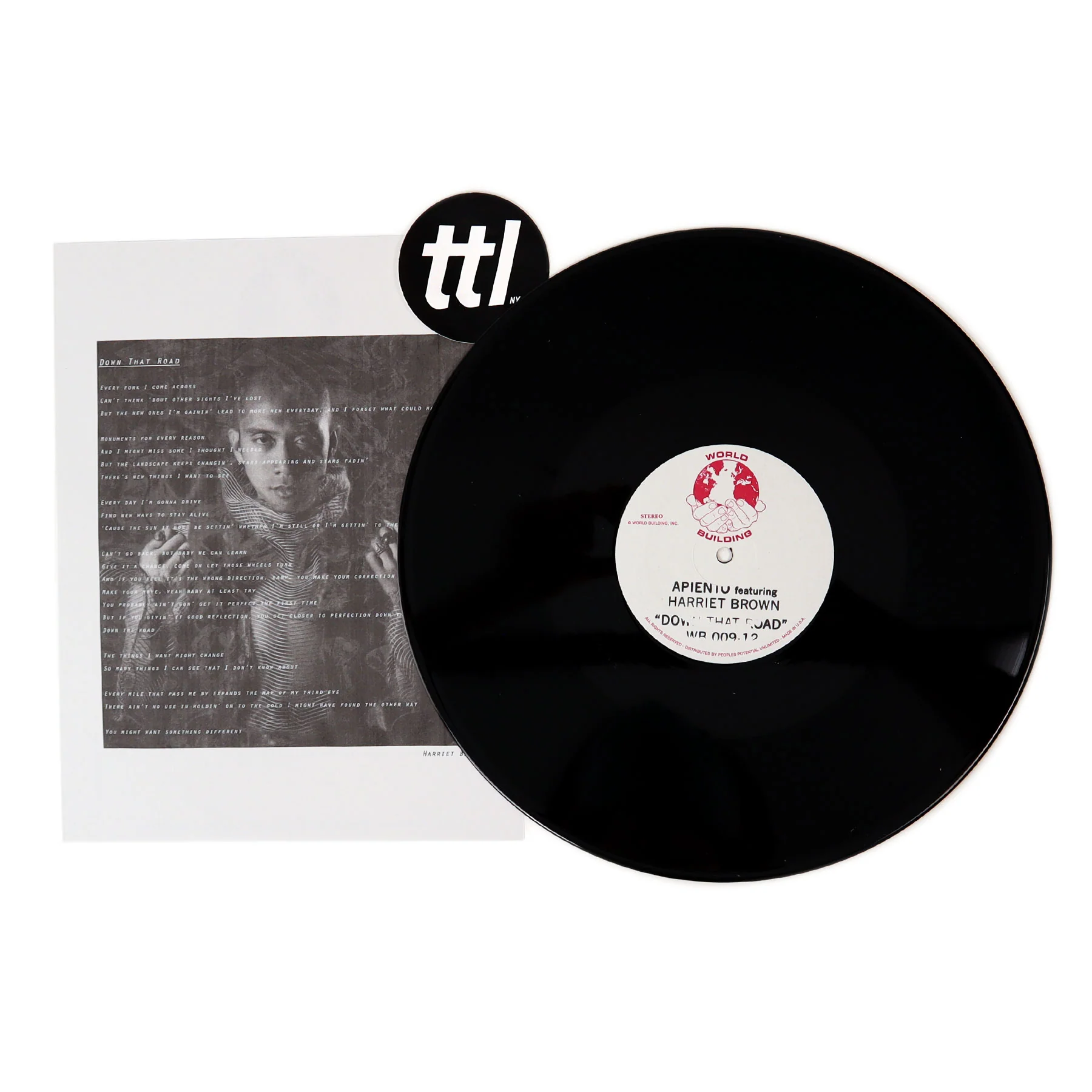 Apiento: Down That Road Vinyl 12" - Image 2