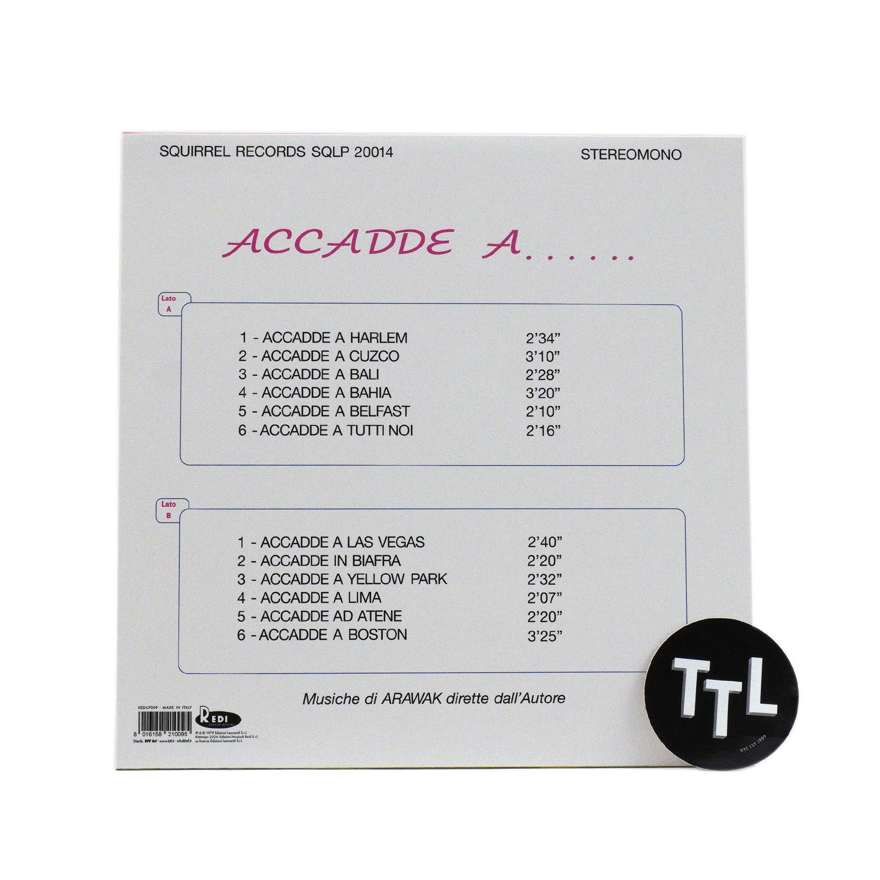 Arawak: Accadde A… Vinyl LP - Image 3