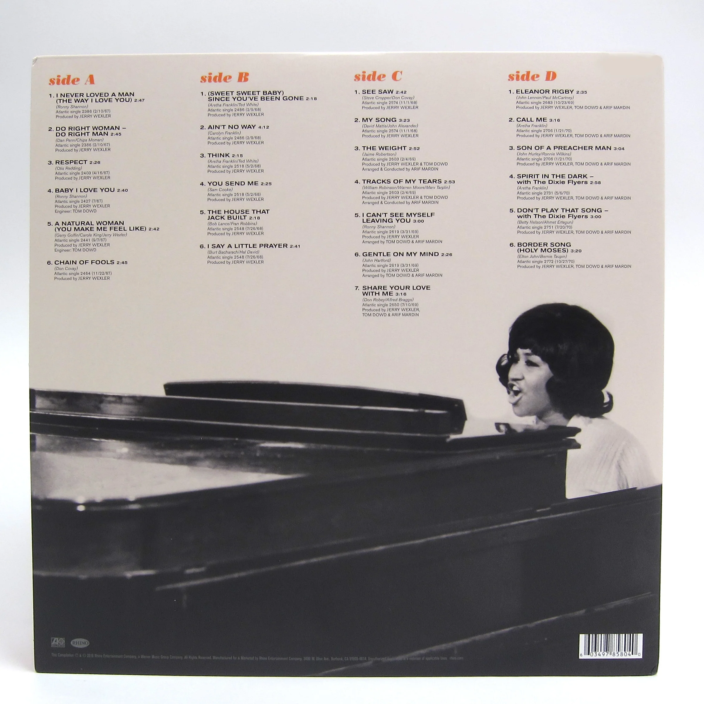 Aretha Franklin: The Atlantic Singles Collection 1967-70 Vinyl 2LP - Image 3