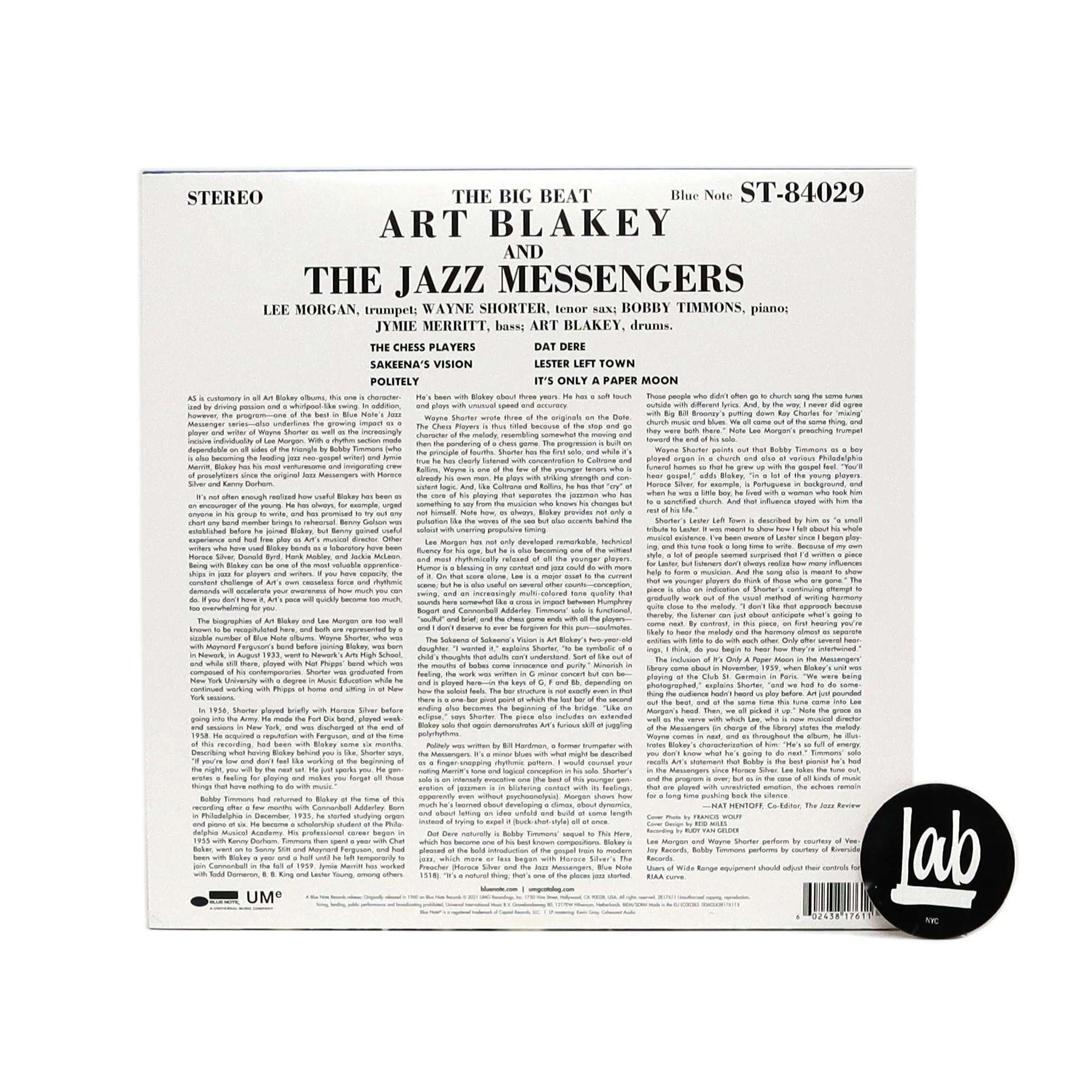 Art Blakey & The Jazz Messengers: The Big Beat (180g) Vinyl LP - Image 2