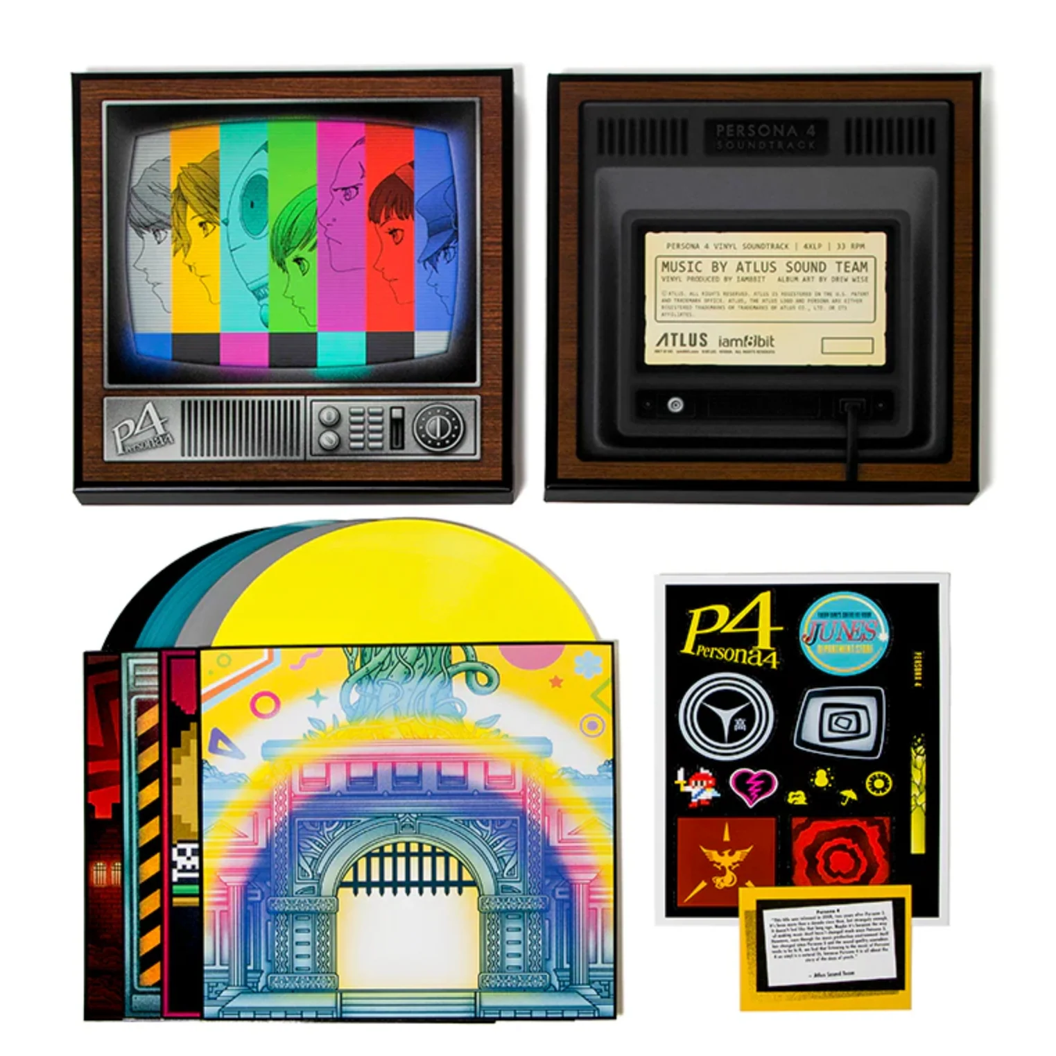 Atlus Sound Team: Persona 4 Soundtrack (Colored Vinyl) Vinyl 4LP - Image 2