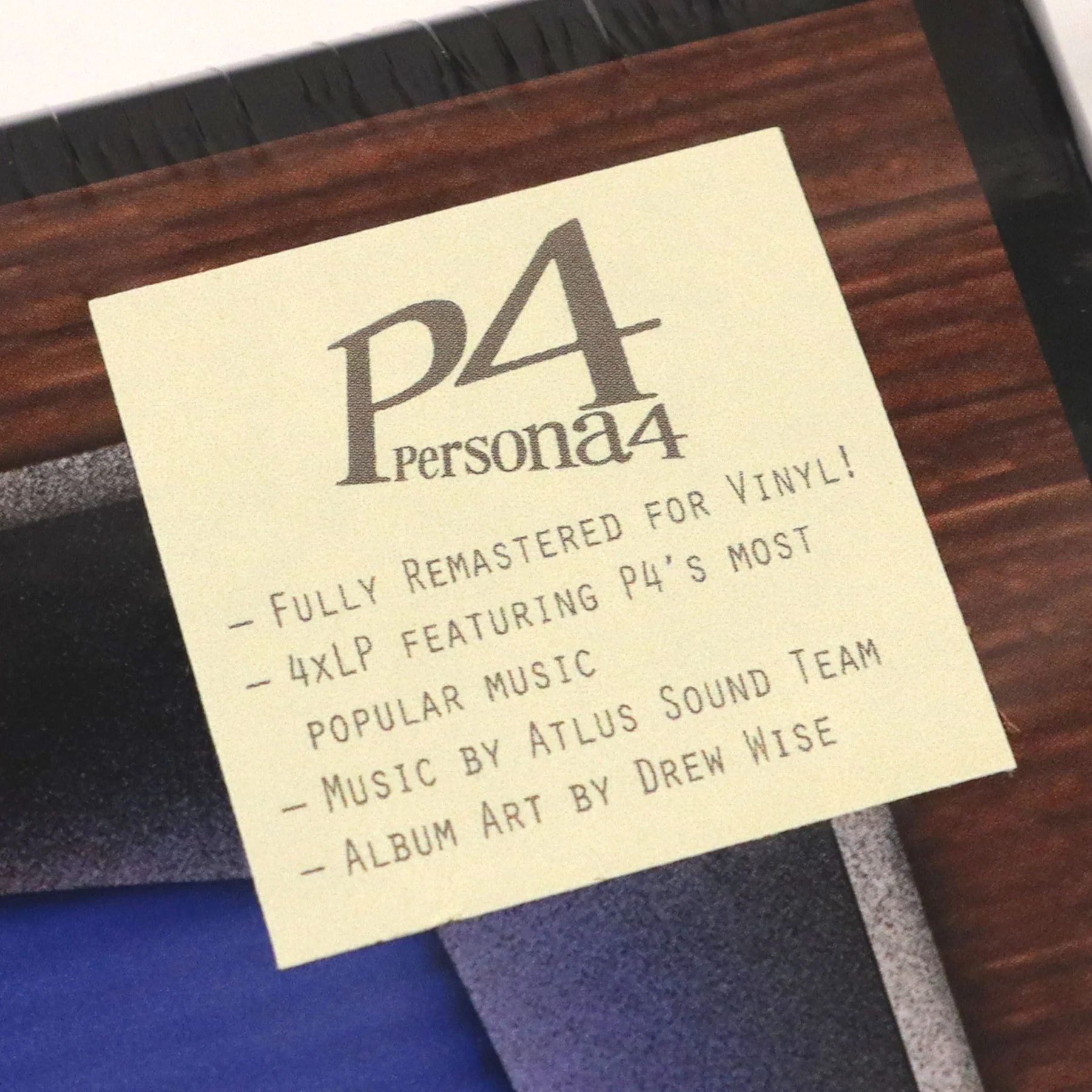 Atlus Sound Team: Persona 4 Soundtrack (Colored Vinyl) Vinyl 4LP - Image 5