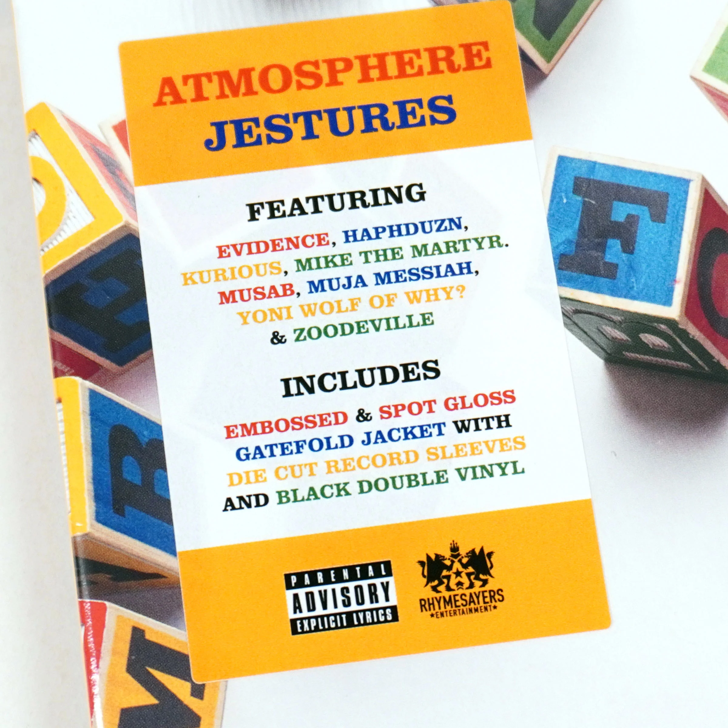 Atmosphere: Jestures Vinyl 2LP - Image 4
