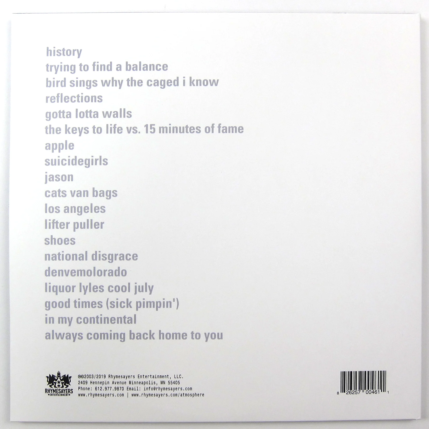 Atmosphere: Seven's Travels Vinyl 3LP - Image 3