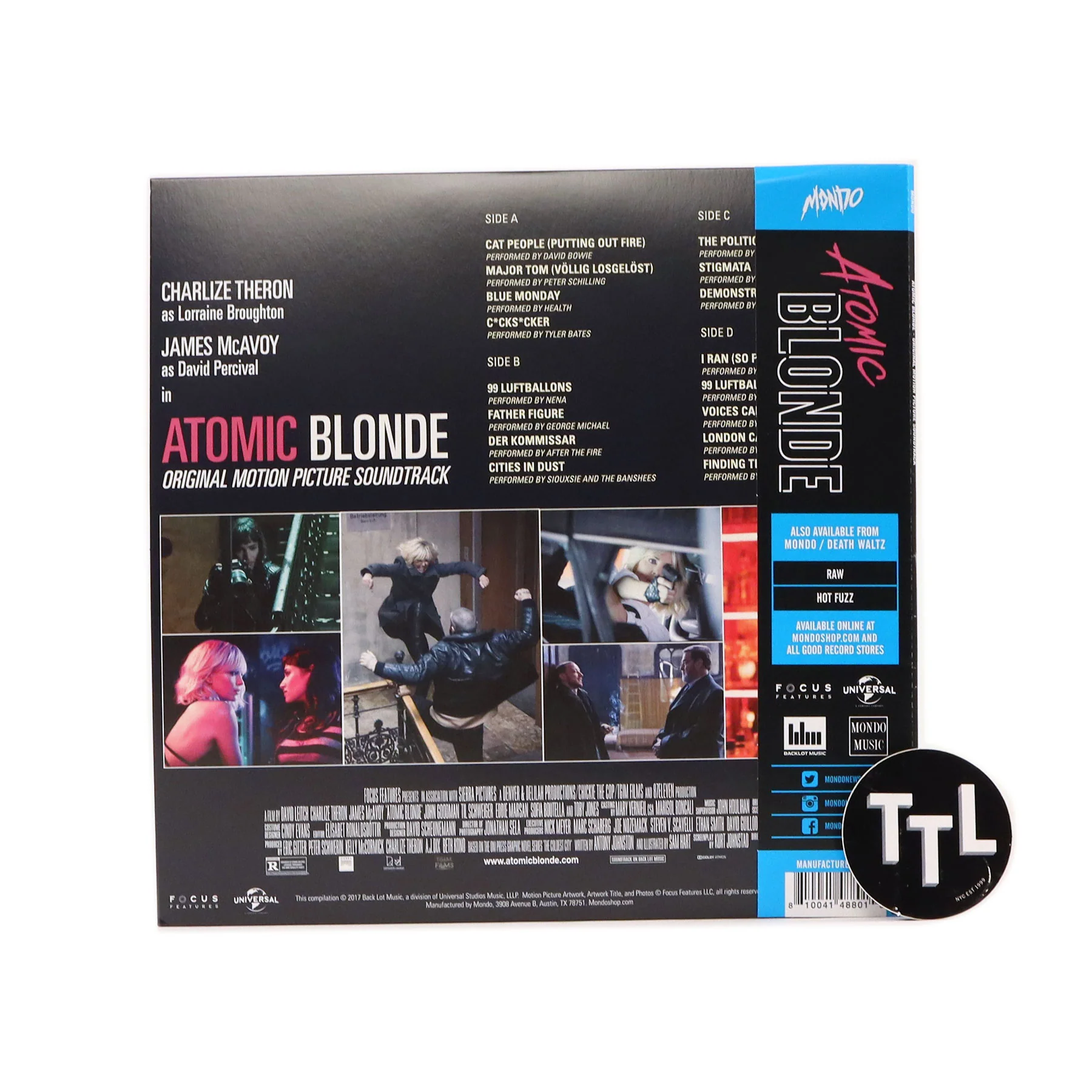 Atomic Blonde: Atomic Blonde Soundtrack (Eco Colored Vinyl) Vinyl 2LP - Image 3