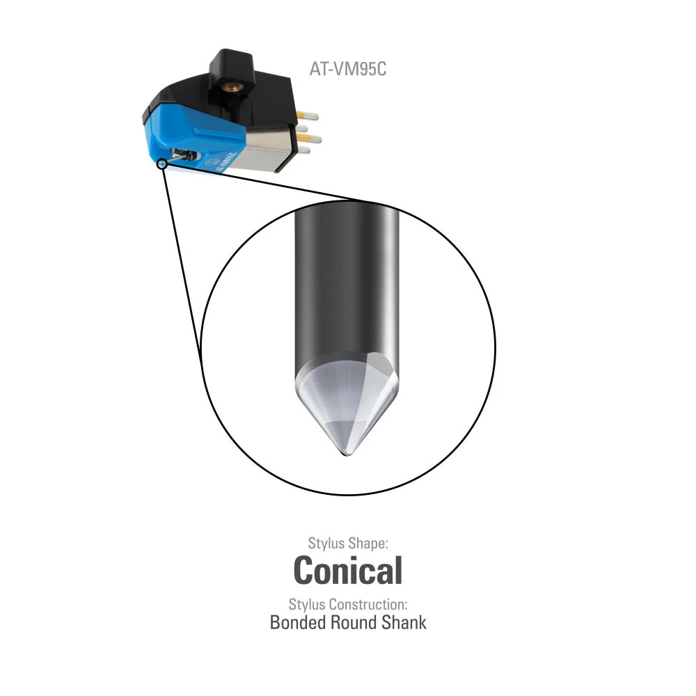 Audio-Technica: AT-VM95C Phono Cartridge (w/ Conical Stylus) - Image 2