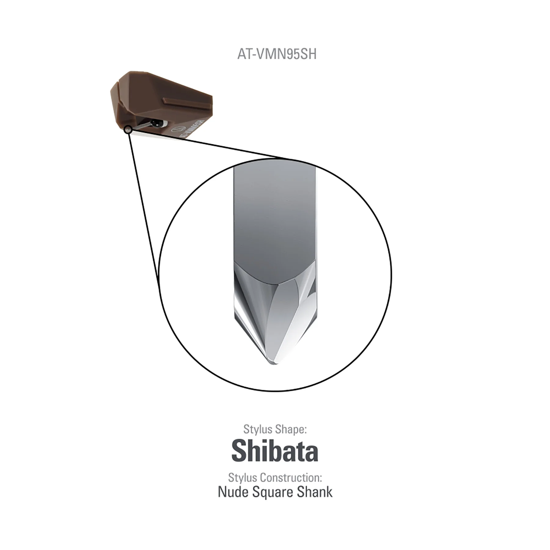 Audio-Technica: AT-VMN95SH Replacement Stylus for AT-VM95SH - Image 2