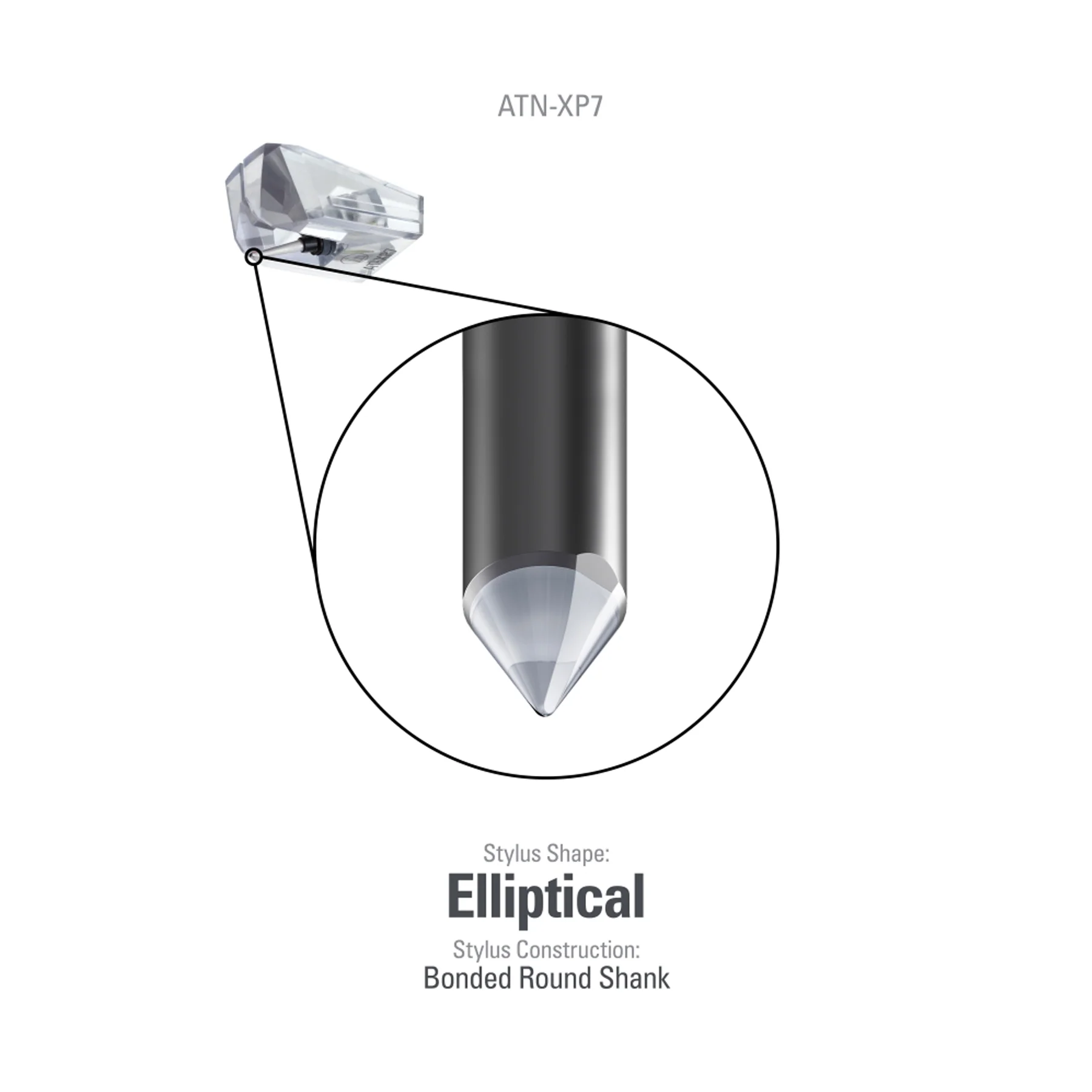 Audio-Technica: ATN-XP7 Replacement Stylus for AT-XP7 - Image 2