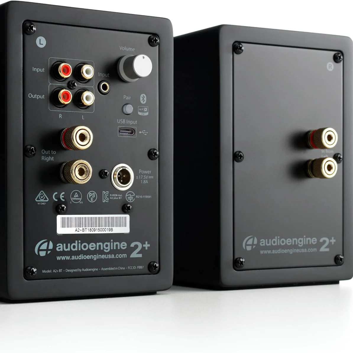 Audioengine: A2+ Wireless Powered Speakers w/Bluetooth - Black - Image 3