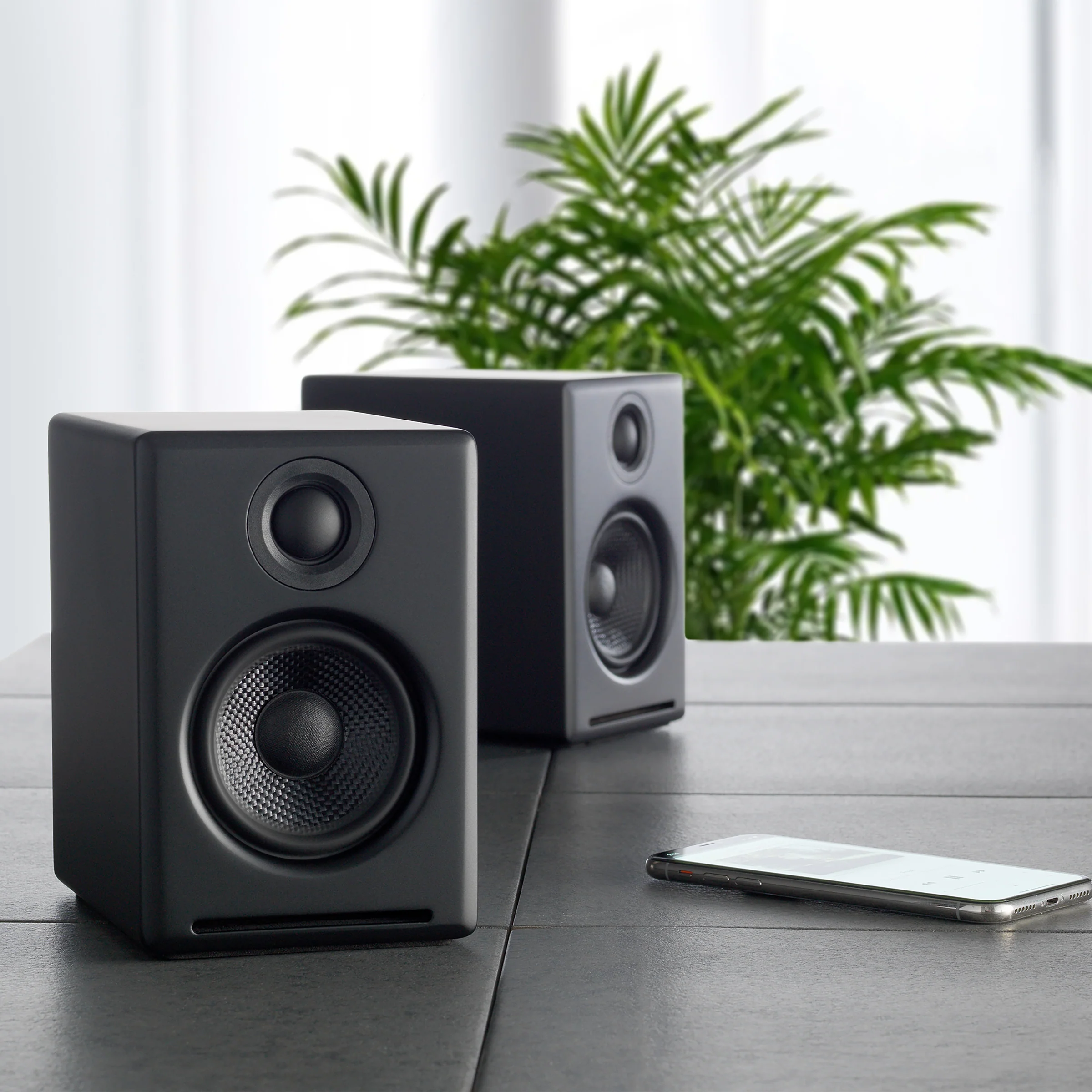 Audioengine: A2+ Wireless Powered Speakers w/Bluetooth - Black (Open Box Special) - Image 4