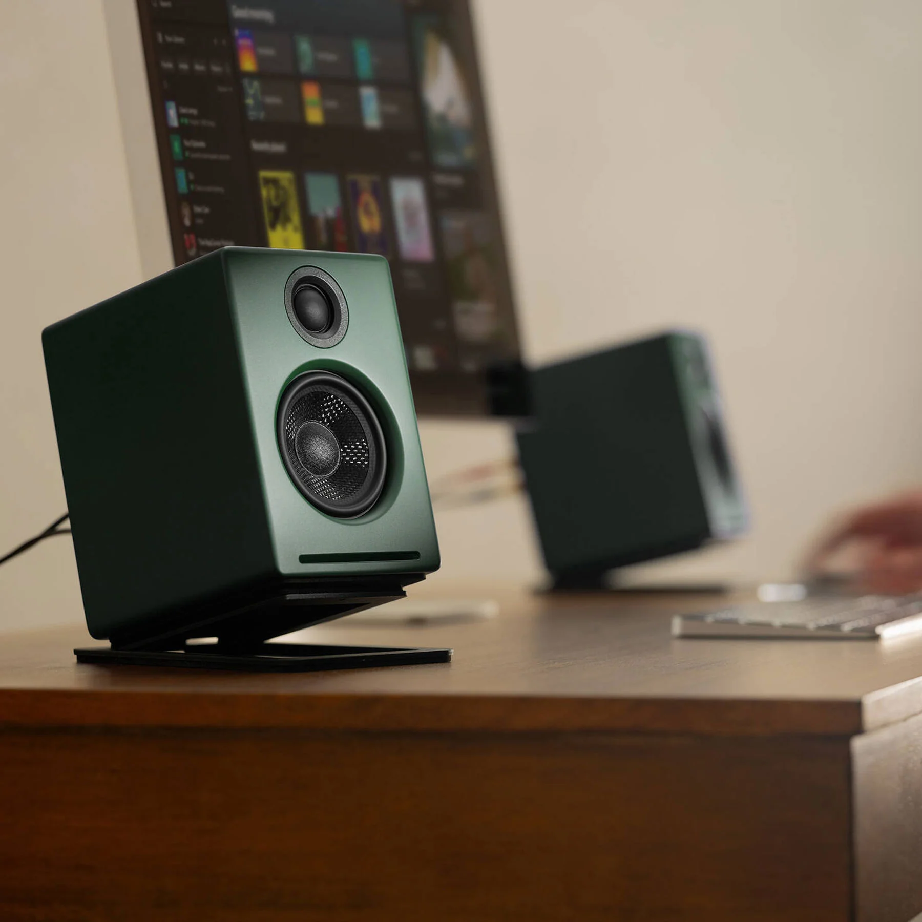 Audioengine: A2+ Wireless Powered Speakers w/Bluetooth - Matte Green - Image 2