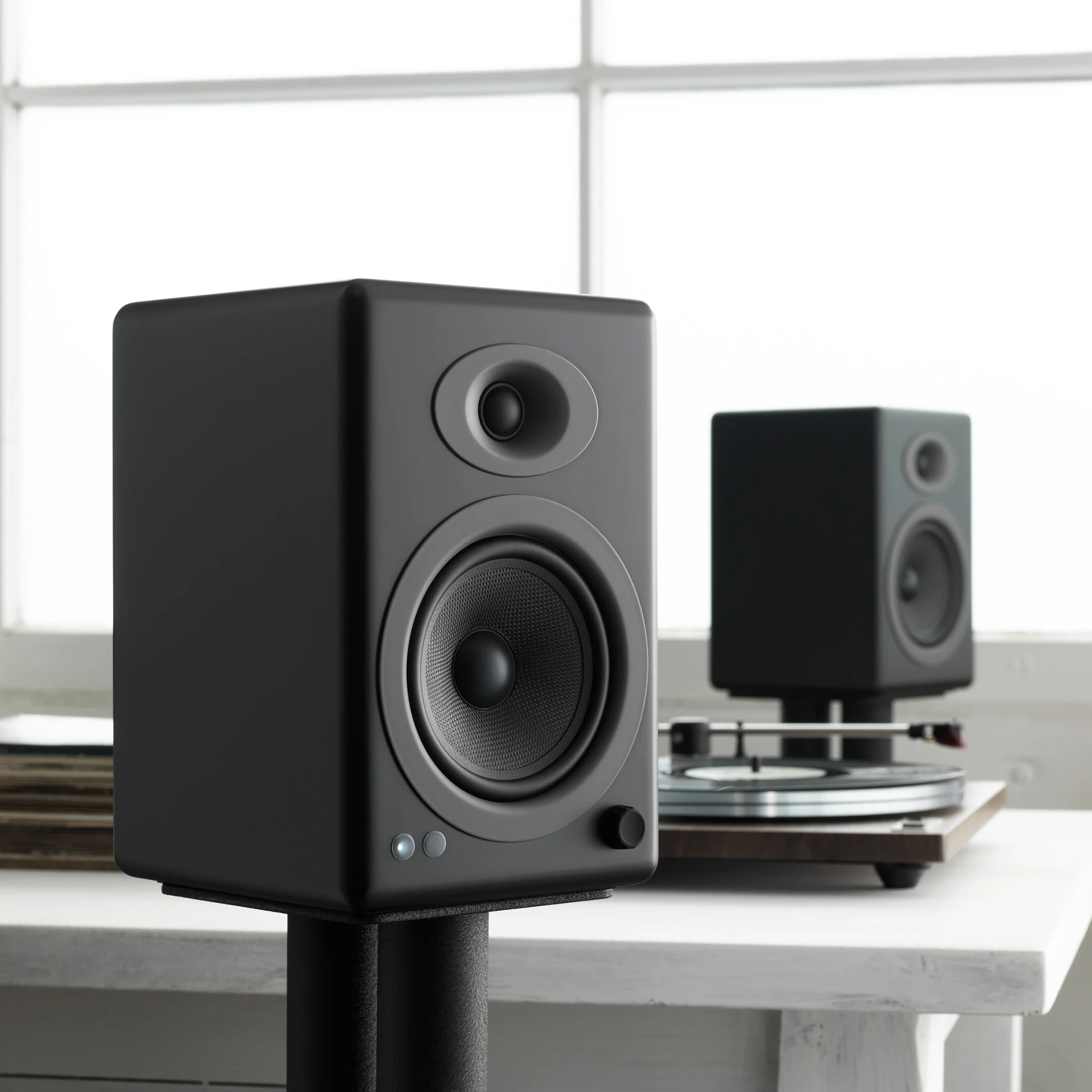 Audioengine: A5+ Wireless Powered Speakers w/Bluetooth - Black - Image 3