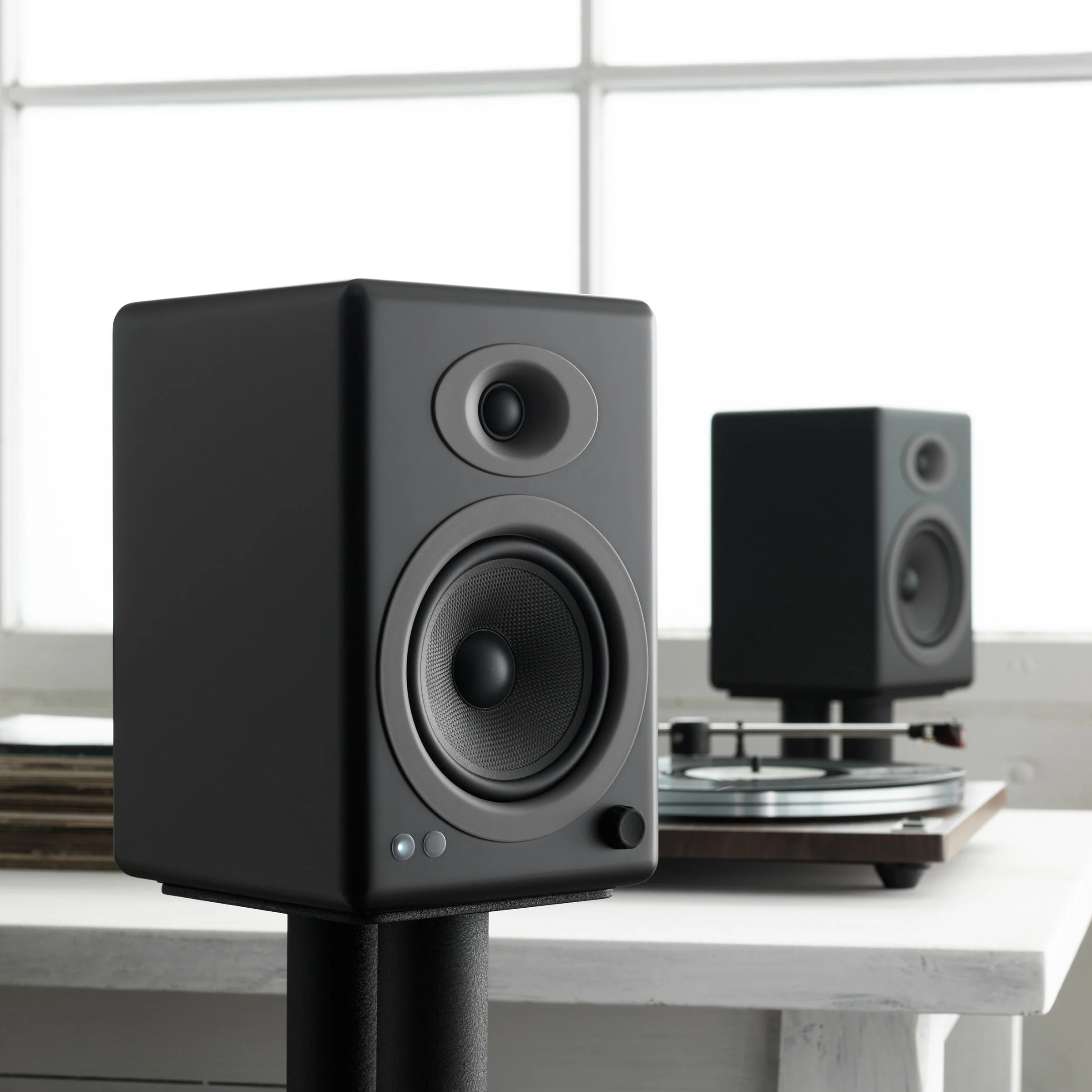 Audioengine: A5+ Wireless Powered Speakers w/Bluetooth - Black - (Open Box Special) - Image 3