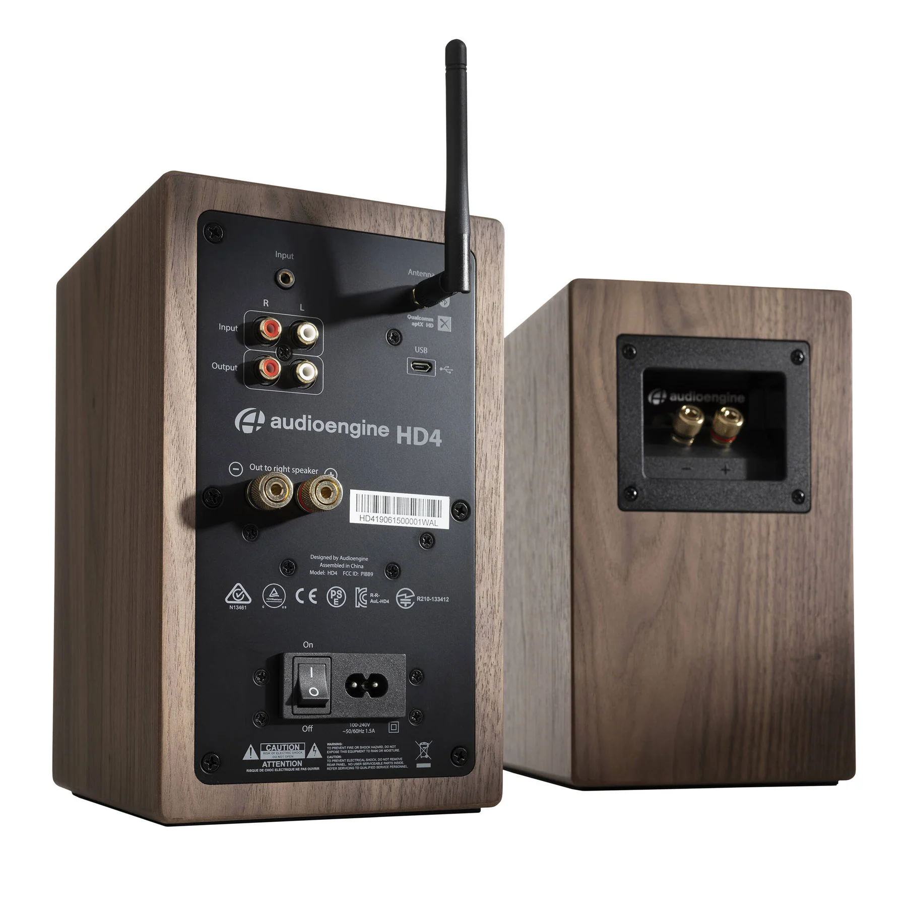 Audioengine: HD4 Powered Bluetooth Speakers - Walnut - Image 5