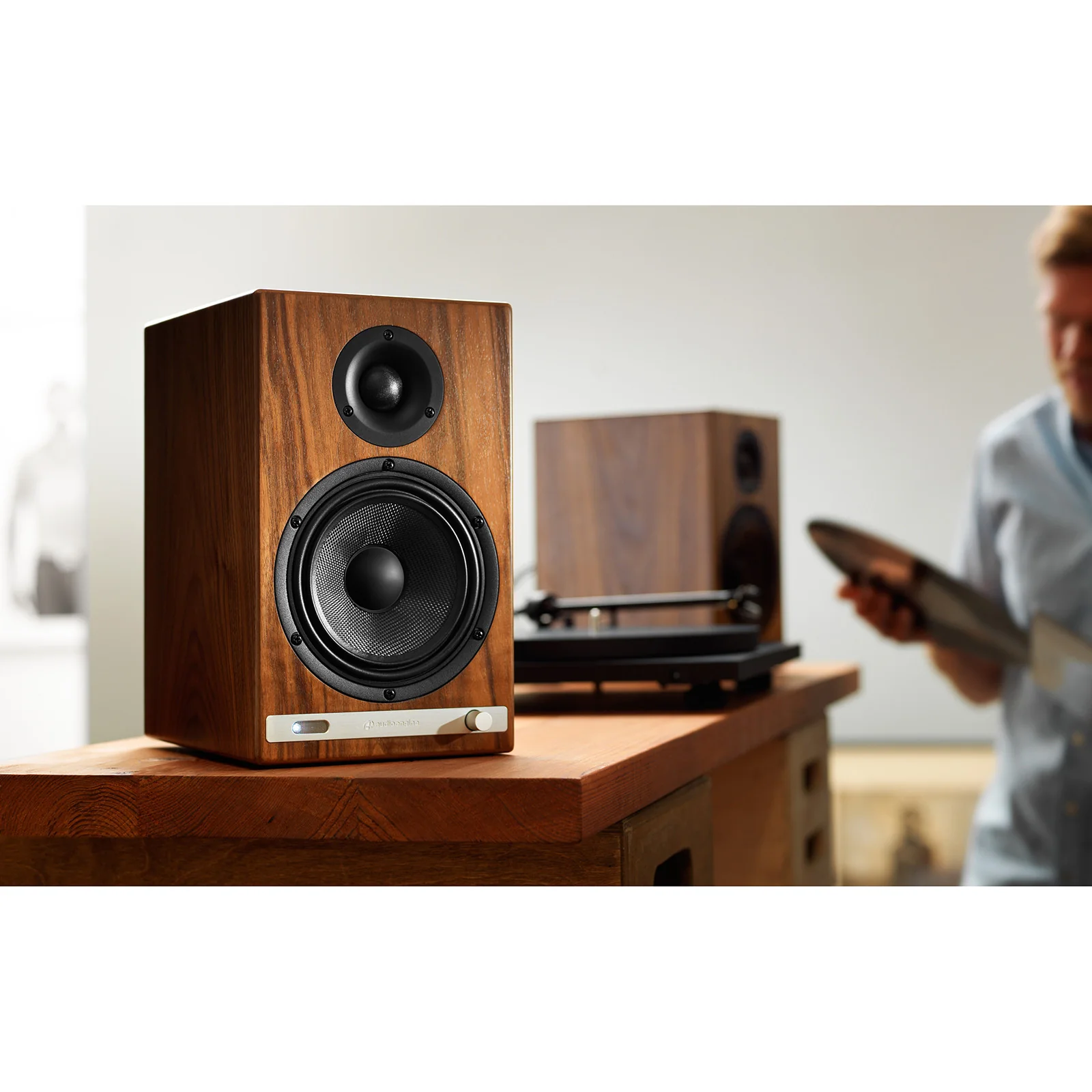Audioengine: HD6 Powered Bluetooth Speakers - Walnut - Image 4