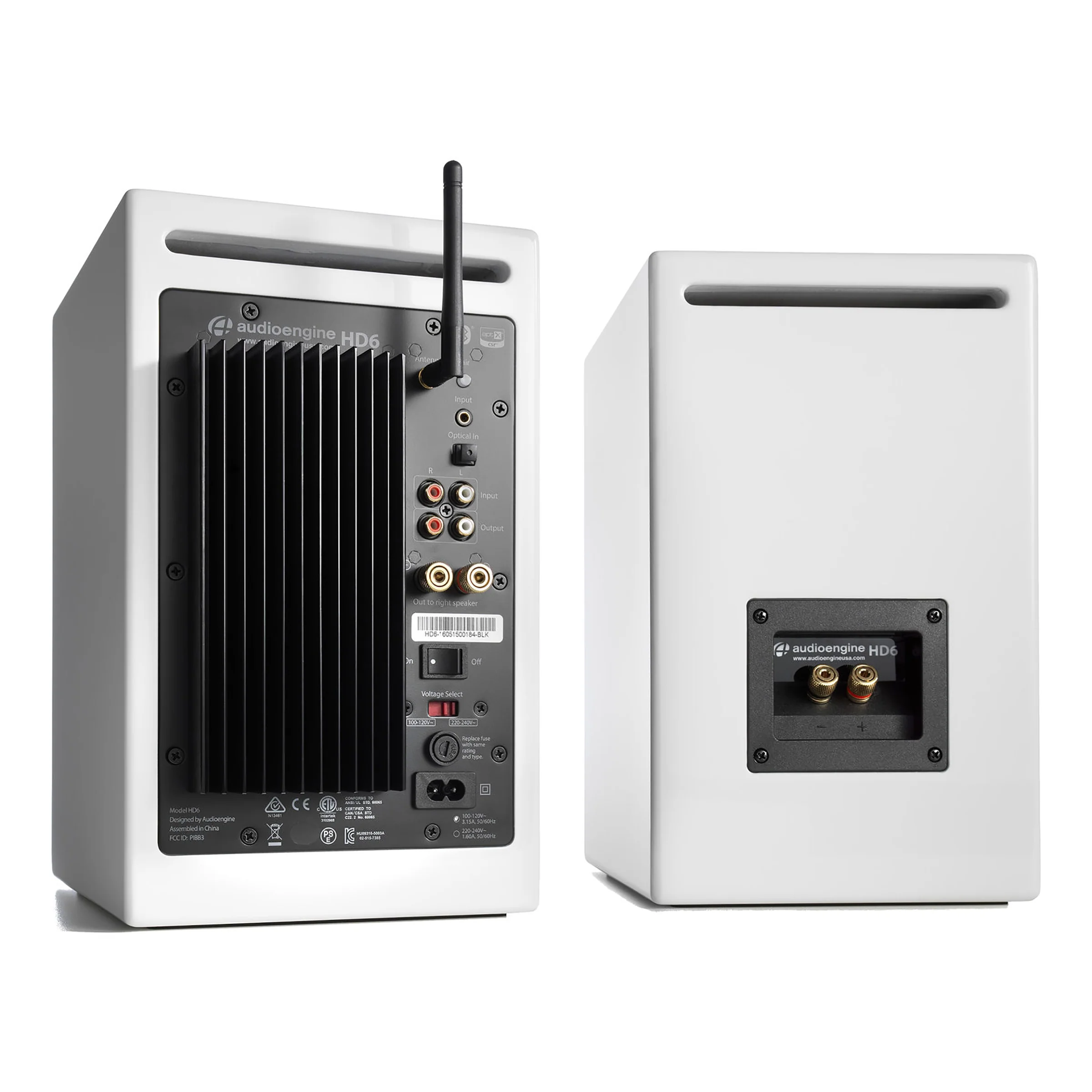 Audioengine: HD6 Powered Bluetooth Speakers - White - Image 3