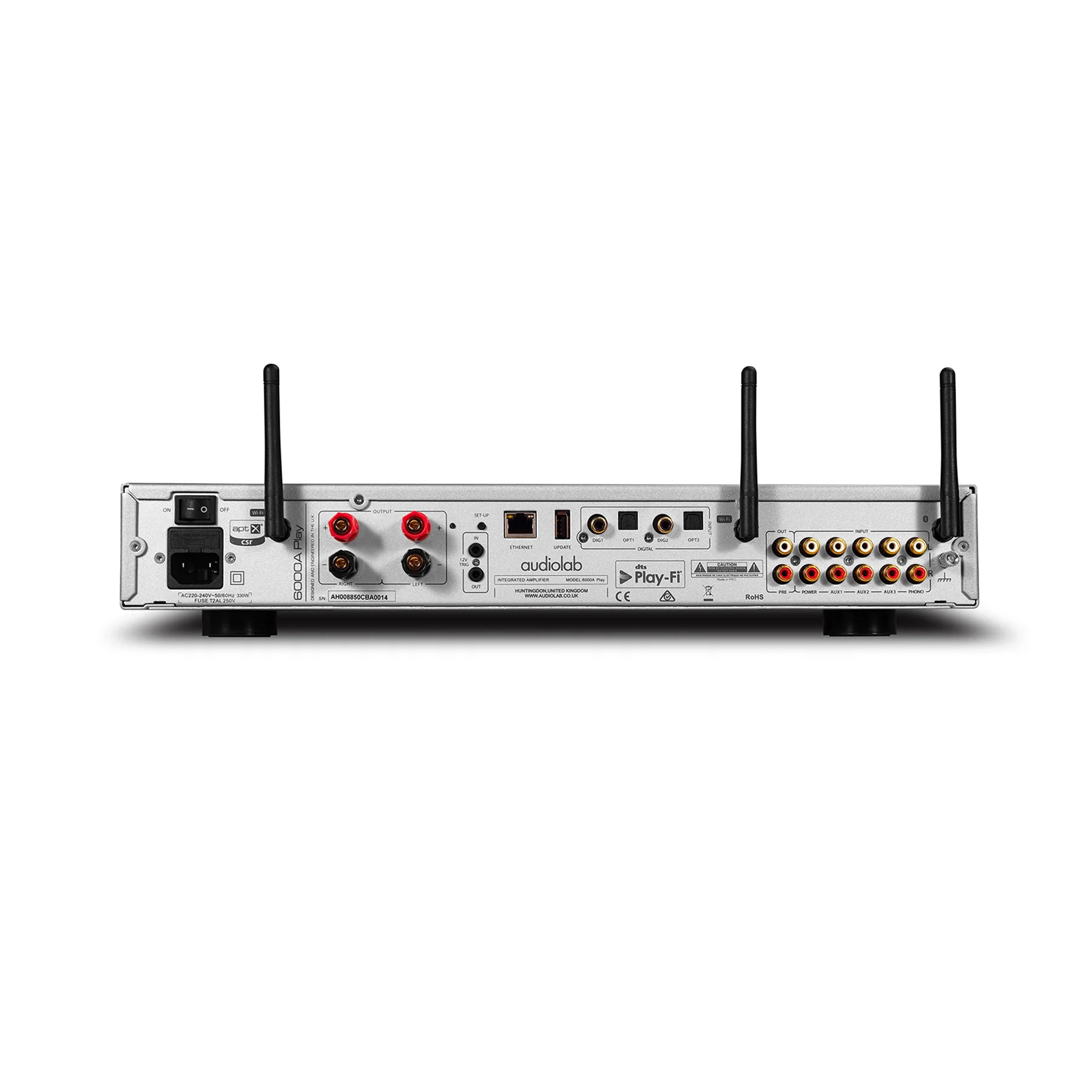 Audiolab: 6000A Play Integrated Amplifer + WiFi Streamer - Silver (600APLAYS) - Image 2